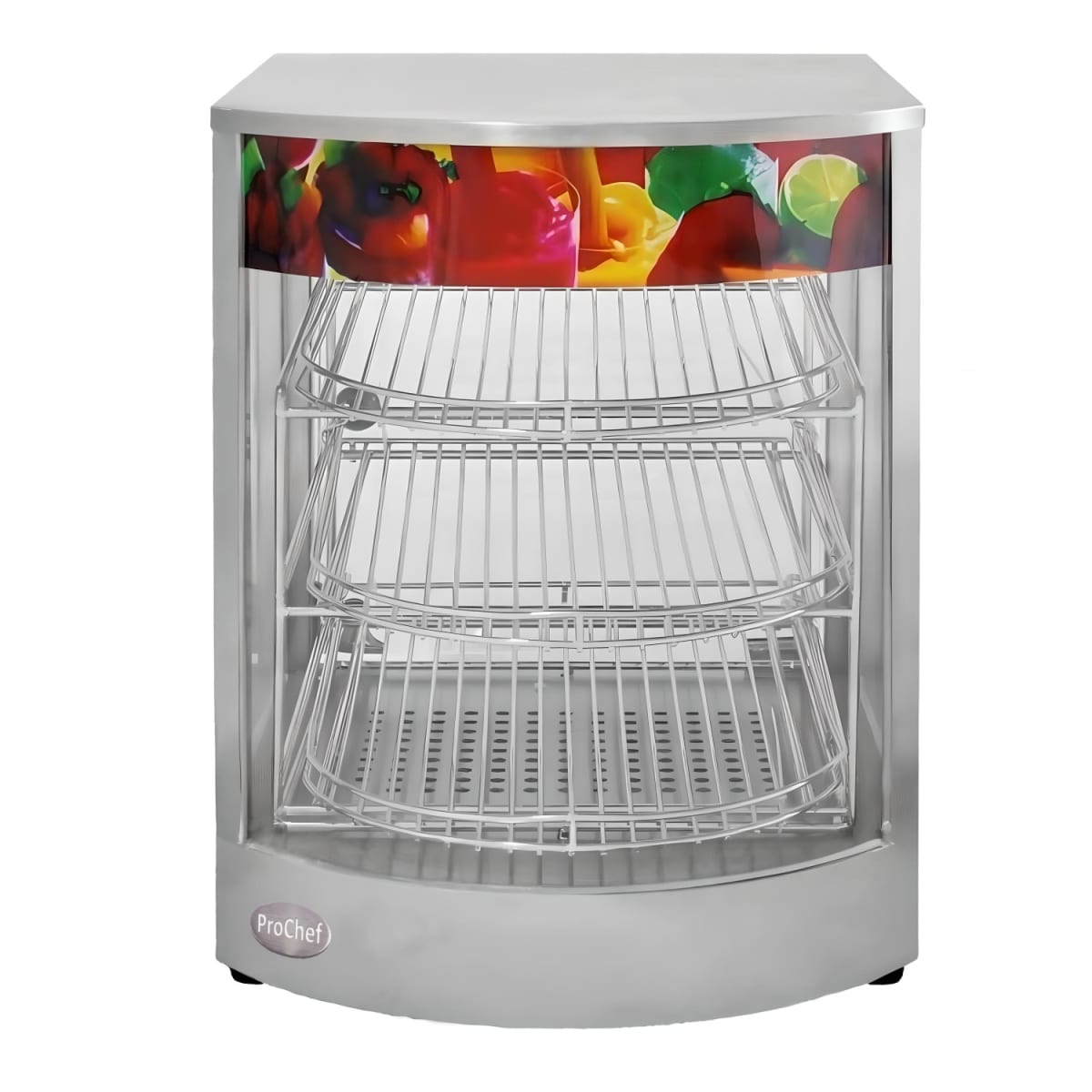 Vitrina de Calor 45 cm. Acero Inox. 30 a 80°C ET-LD-1P-B2