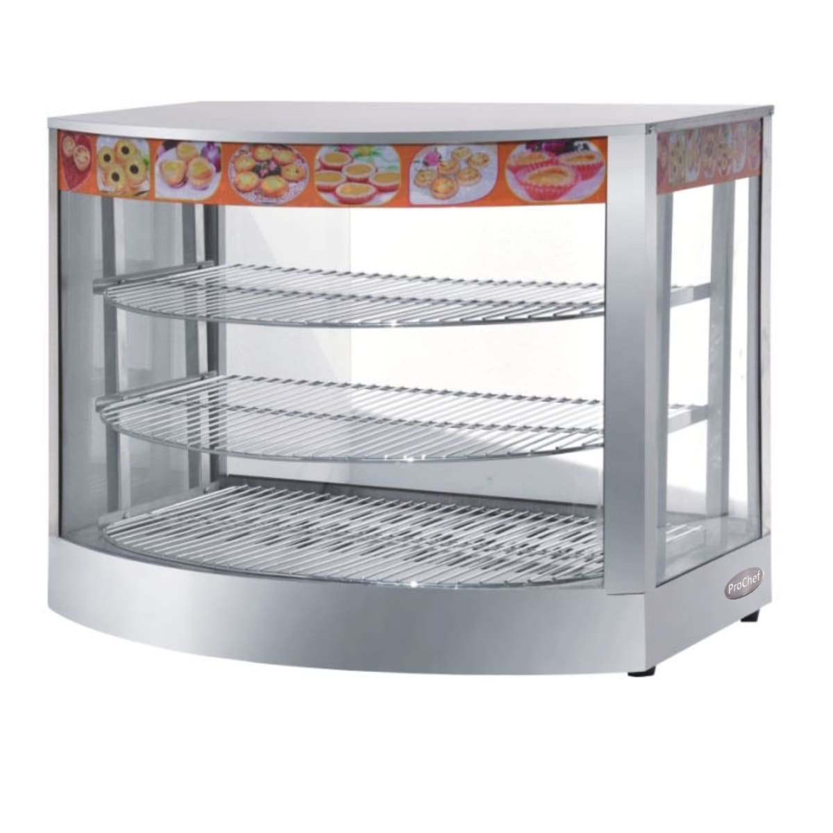 Vitrina de Calor 66 cm. Acero Inox. 30 a 80°C ET-LD-1P-C1