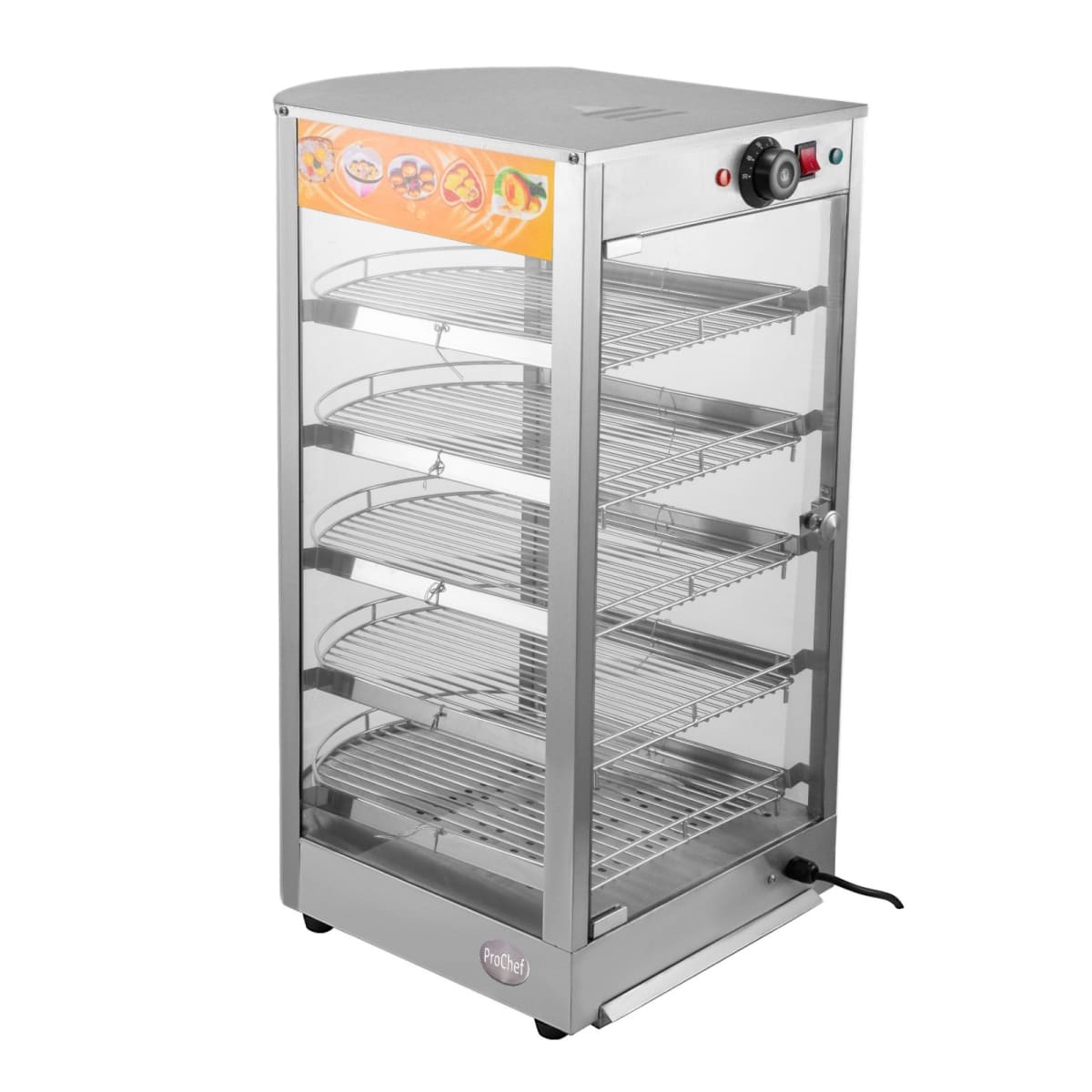 Vitrina de Calor 35 cm. Acero Inox. 30 a 80°C ET-LD-1P-W4