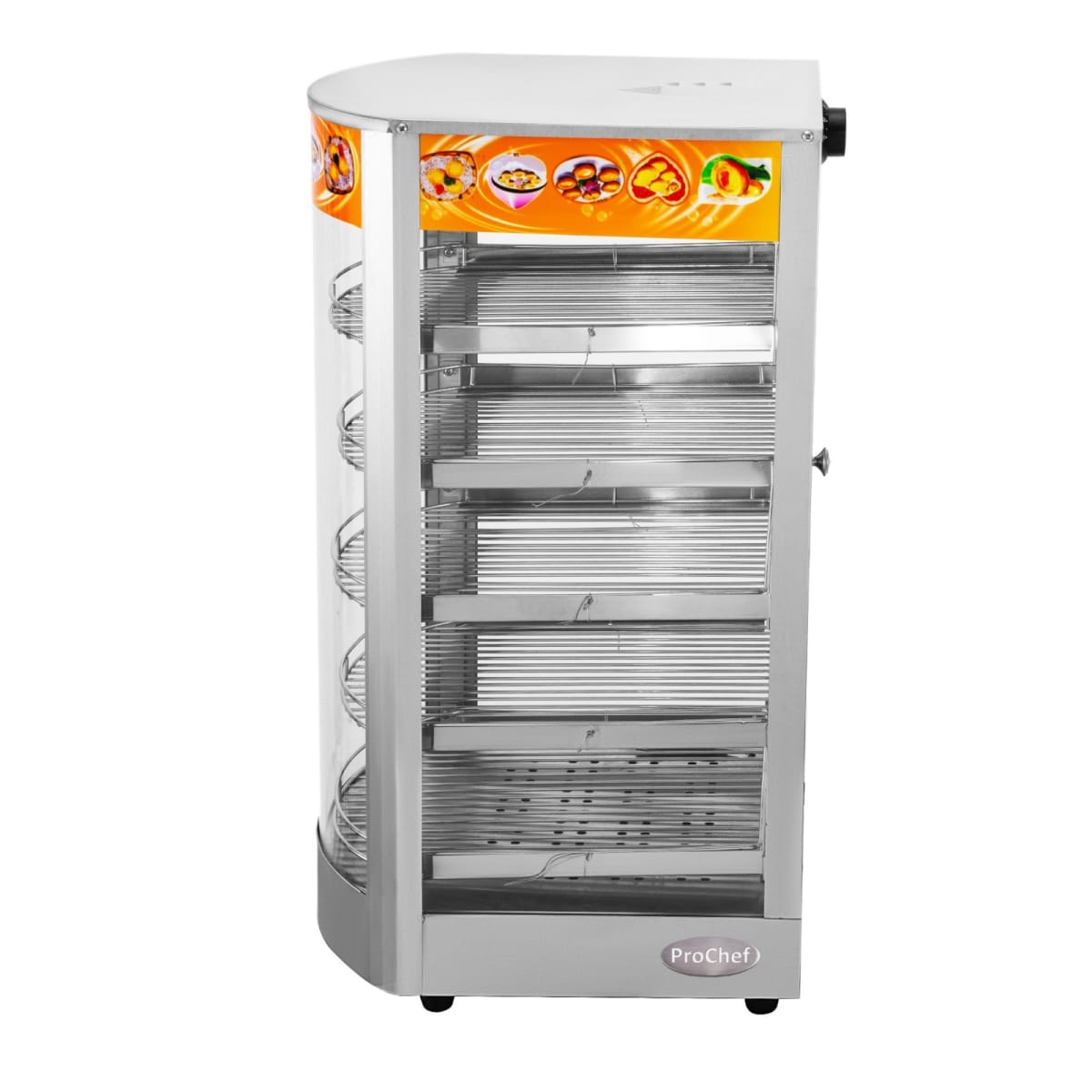 Vitrina de Calor 35 cm. Acero Inox. 30 a 80°C ET-LD-1P-W3