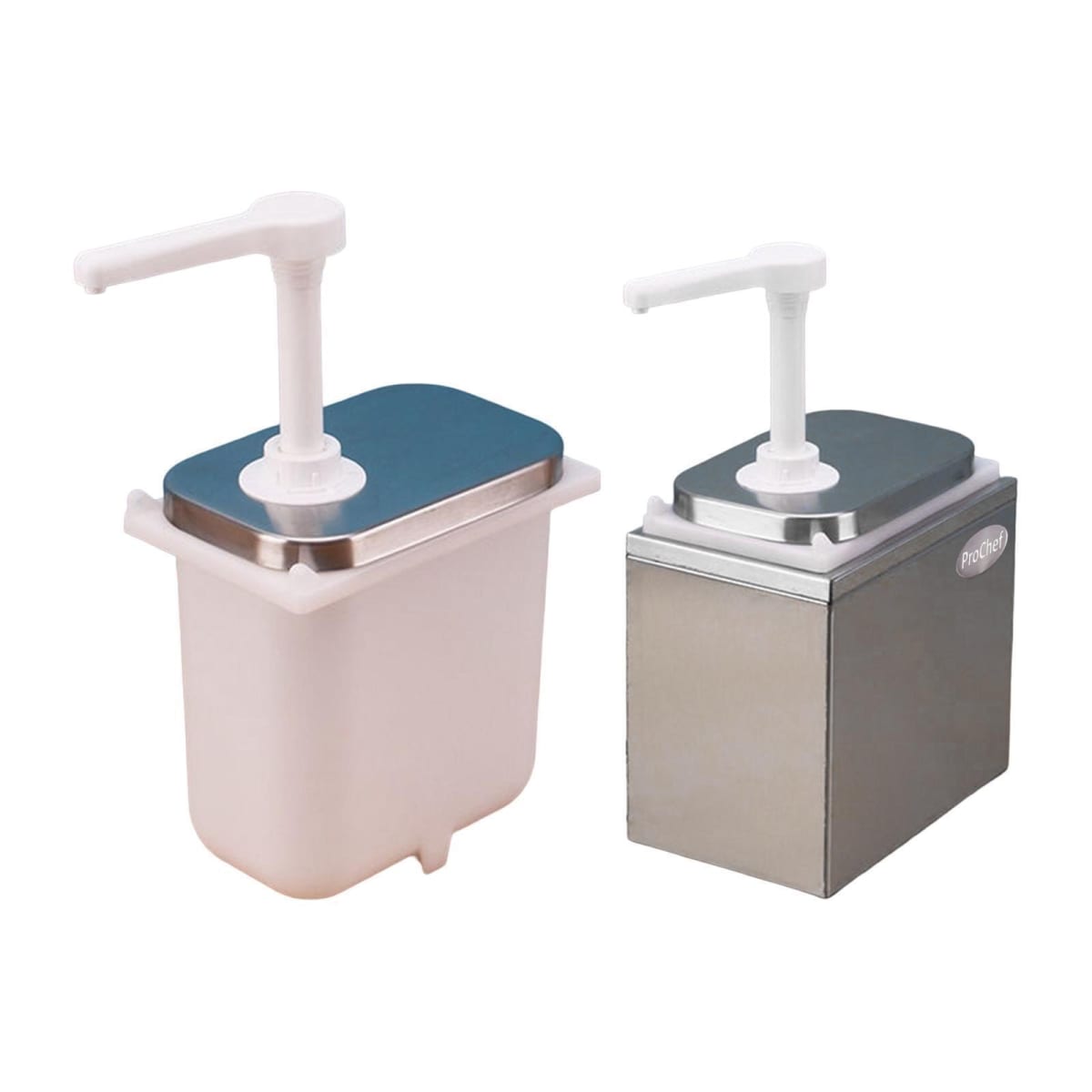 Dispensador de salsa 1x2 Lt. Acero Inoxidable 4
