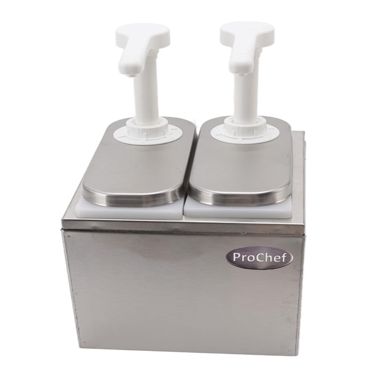 Dispensador de salsa 2x2 Lt. Acero Inoxidable3