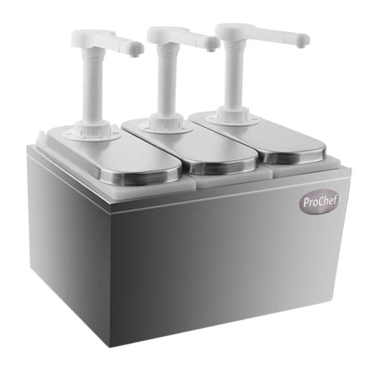Dispensador de salsa 3x2 Lt. Acero inoxidable8