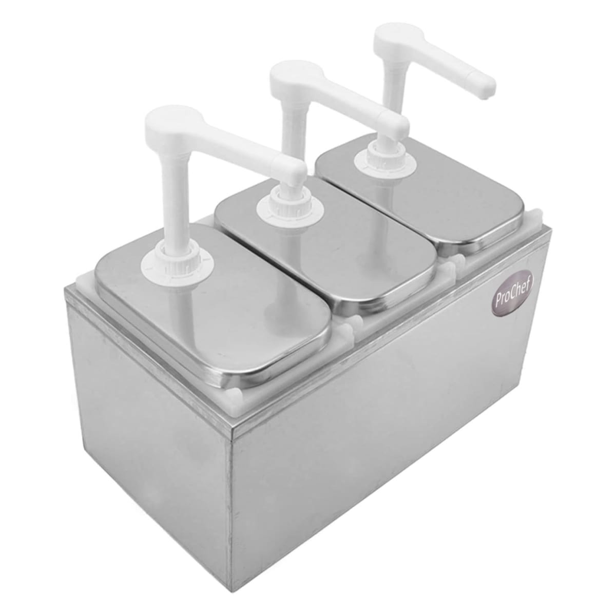 Dispensador de salsa 3x2 Lt. Acero inoxidable9