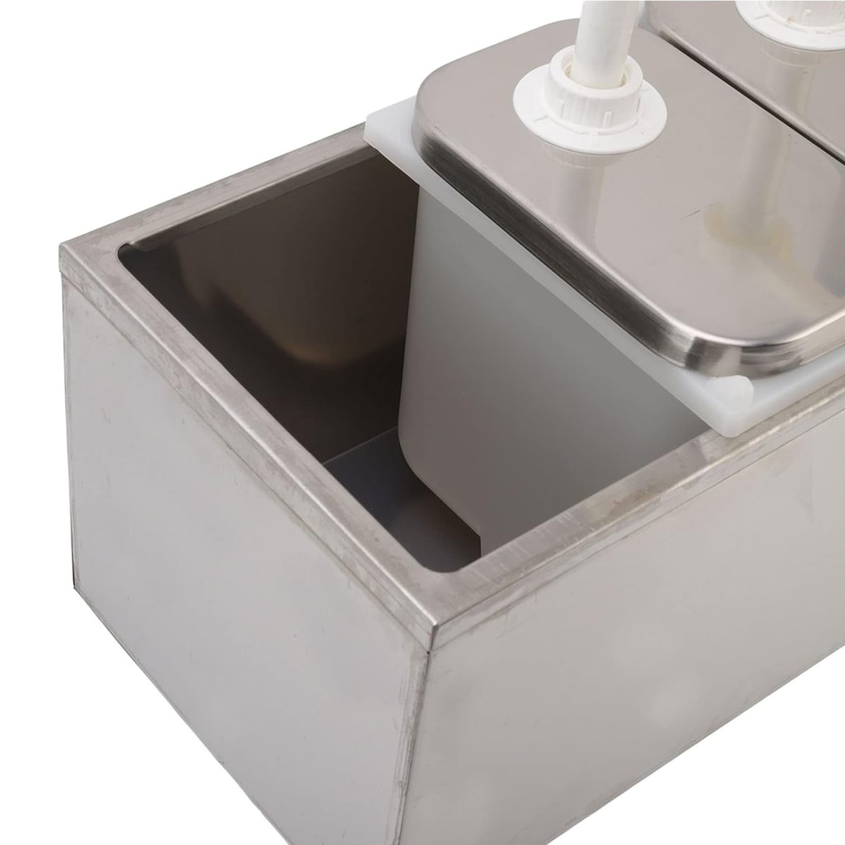 Dispensador de salsa 3x2 Lt. Acero inoxidable5