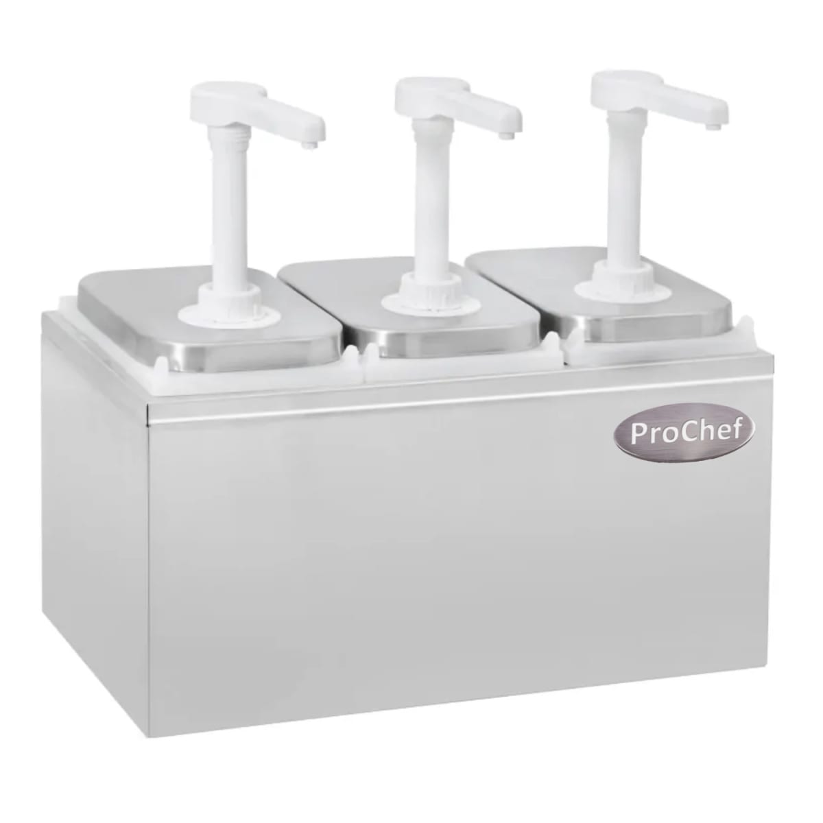 Dispensador de salsa 3x2 Lt. Acero inoxidable1