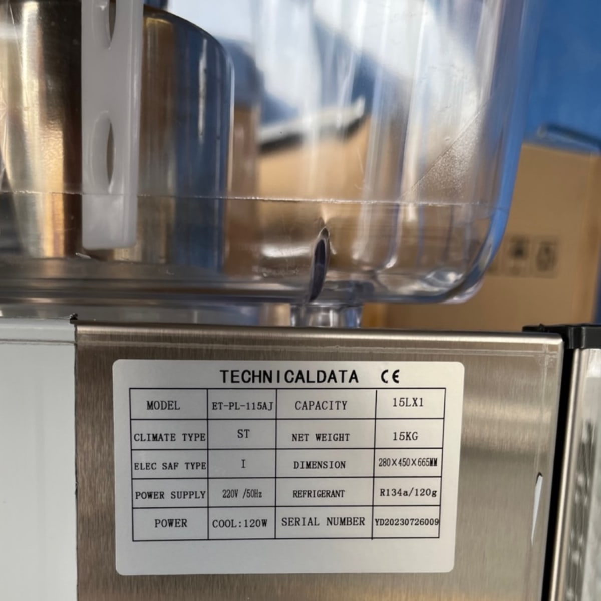 Dispensador de Jugo 15 Litros. Acero Inoxidable5