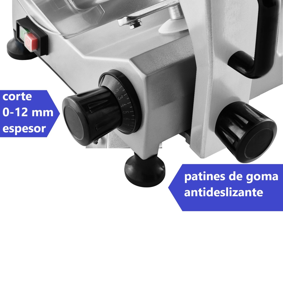 Fiambrera Cortadora Cecinas 250 mm Semi-Automática5