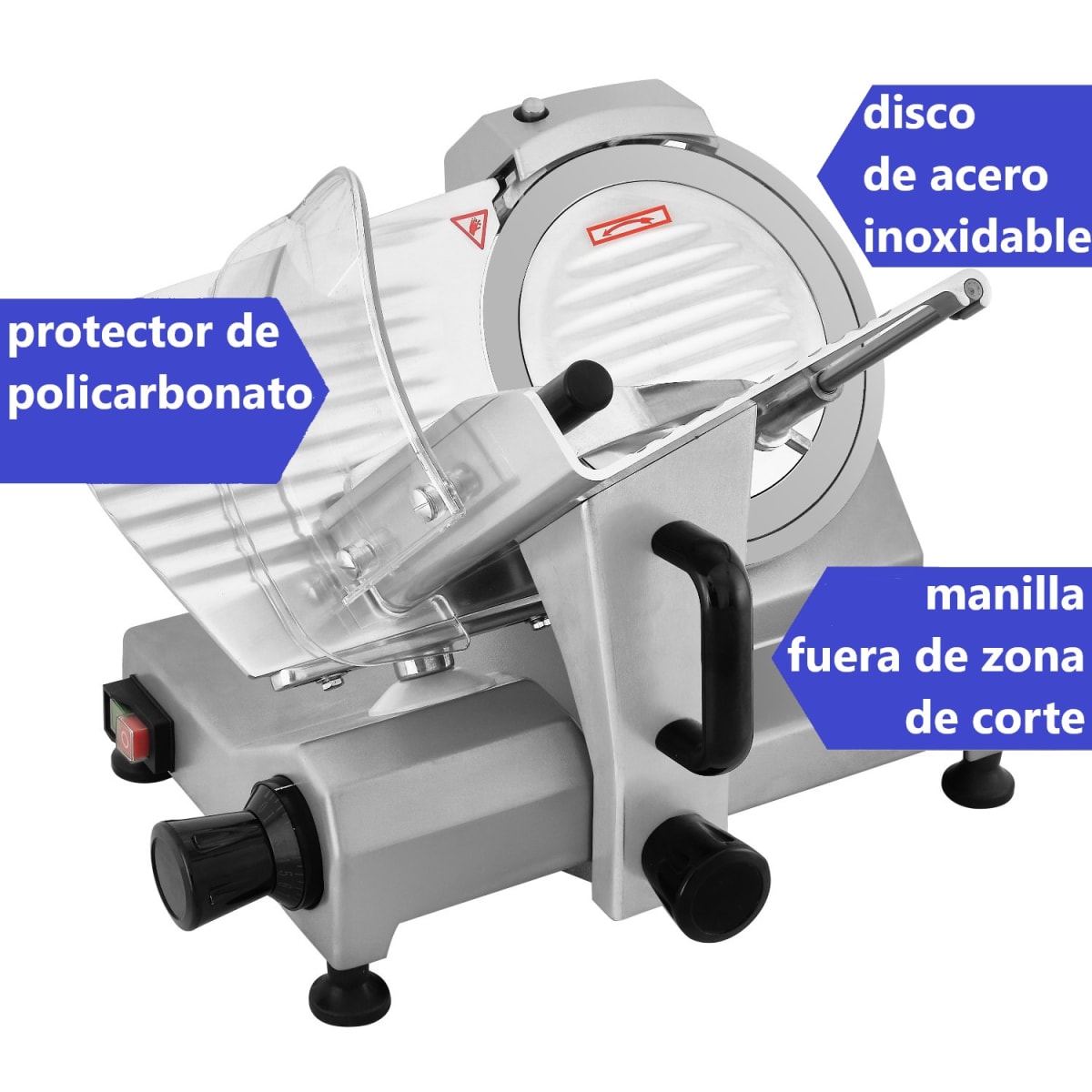 Fiambrera 220 mm Cortadora Cecinas Semi Automatica7