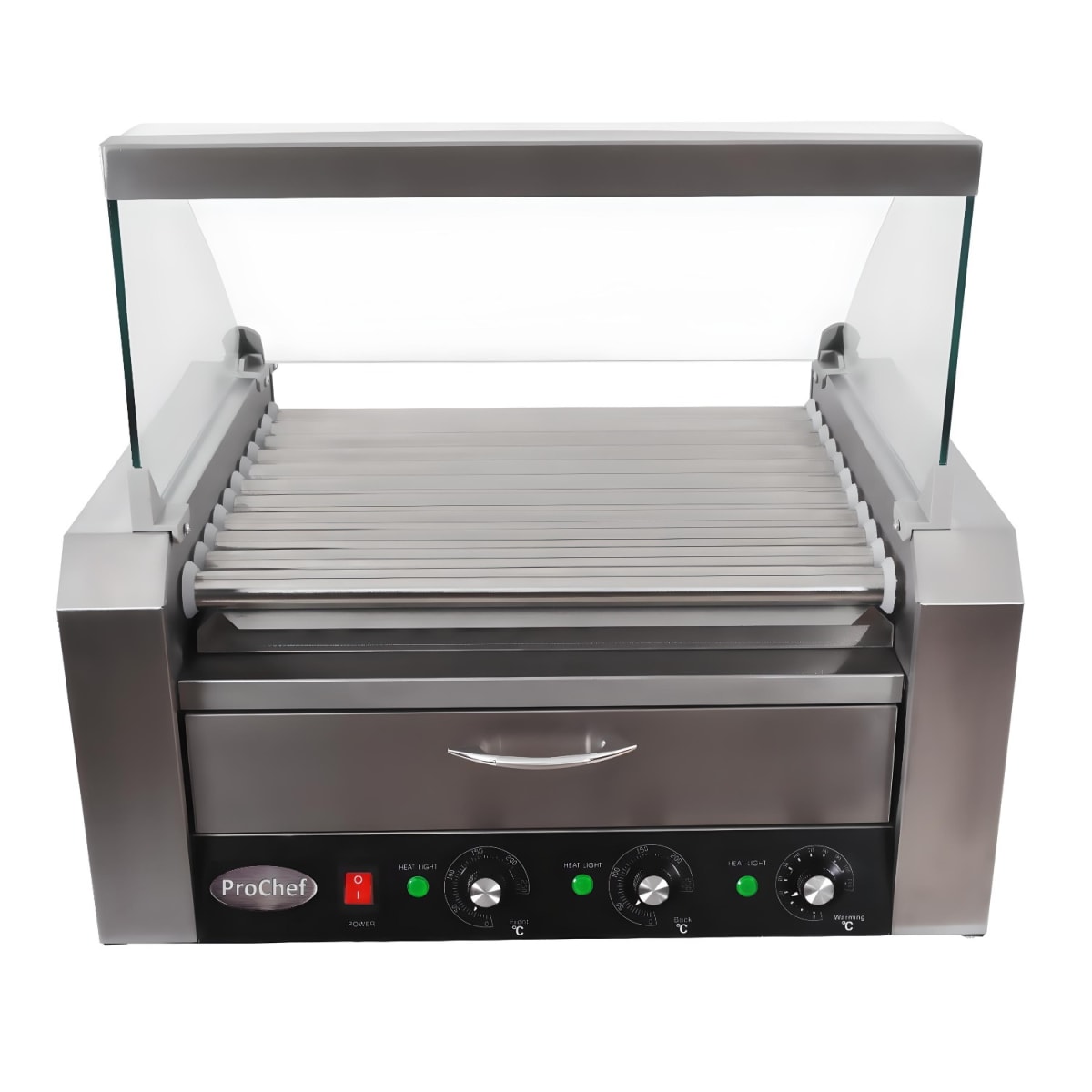 Roller Hot Dogs 11 Rodillos con Mantenedor de Pan2