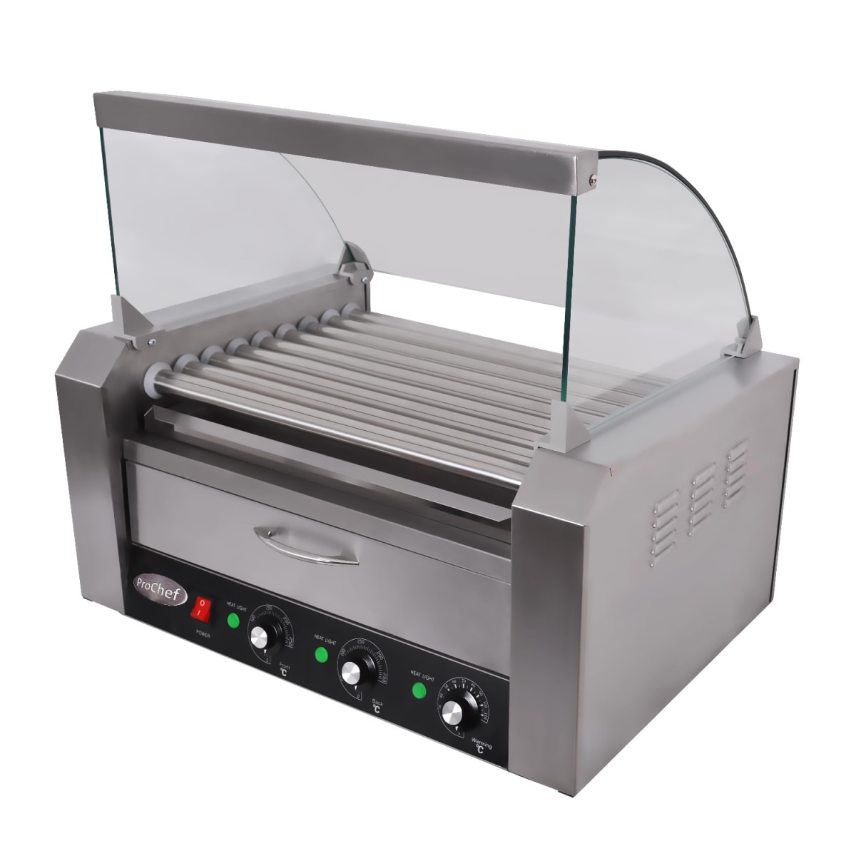 Roller Hot Dogs 9 Rodillos con Mantenedor de Pan1