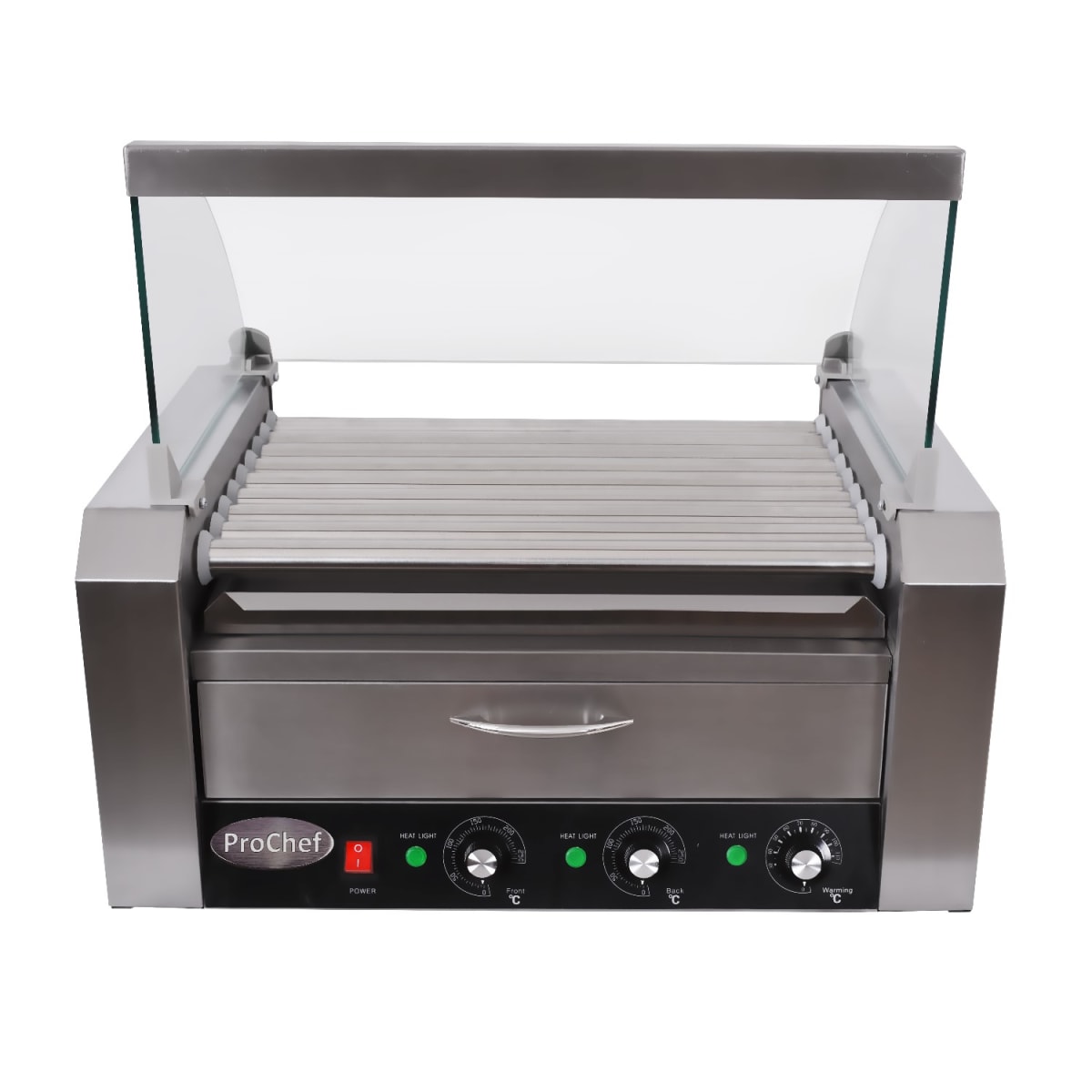 Roller Hot Dogs 9 Rodillos con Mantenedor de Pan2