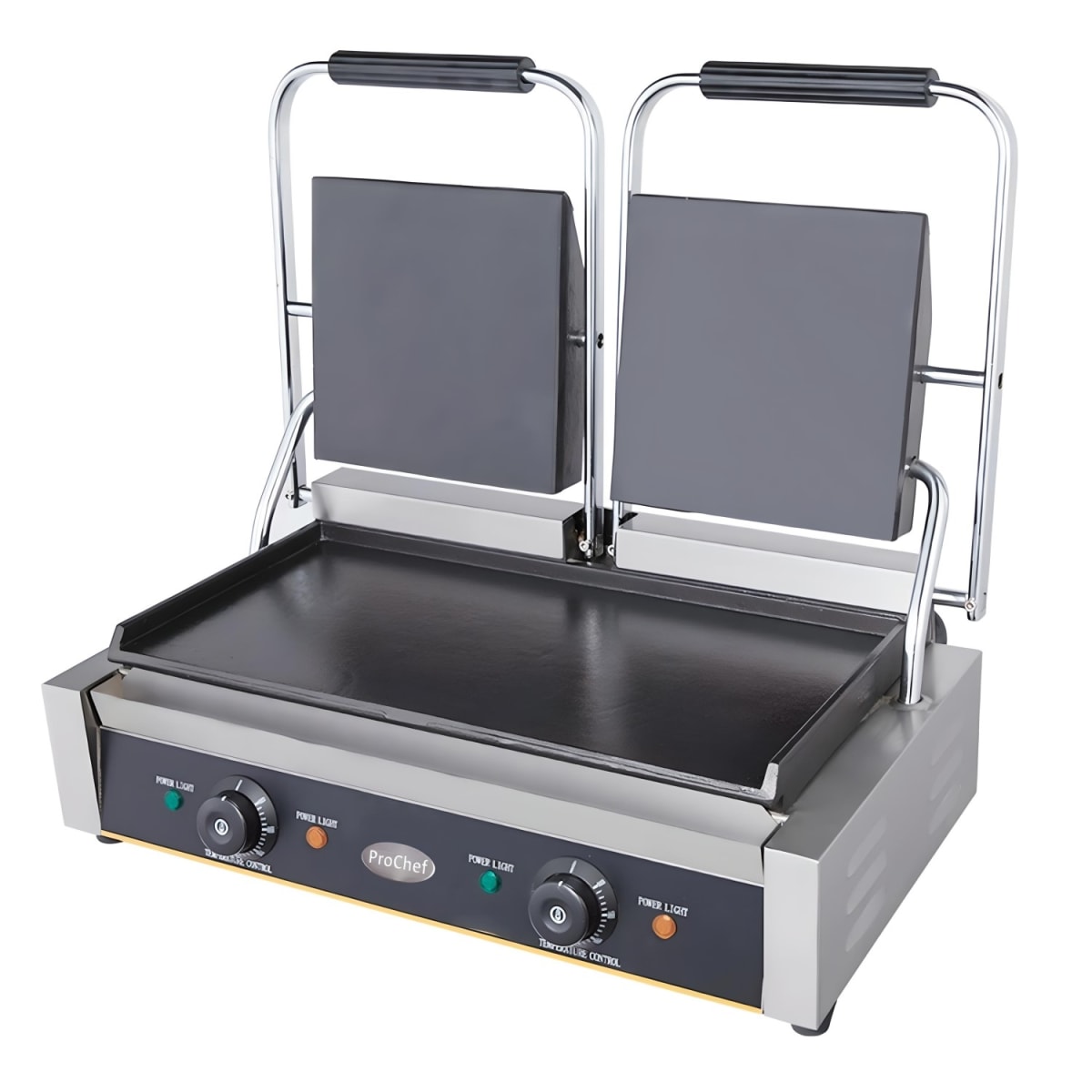 Plancha Sandwichera doble Panini Grill Acero Inox.1
