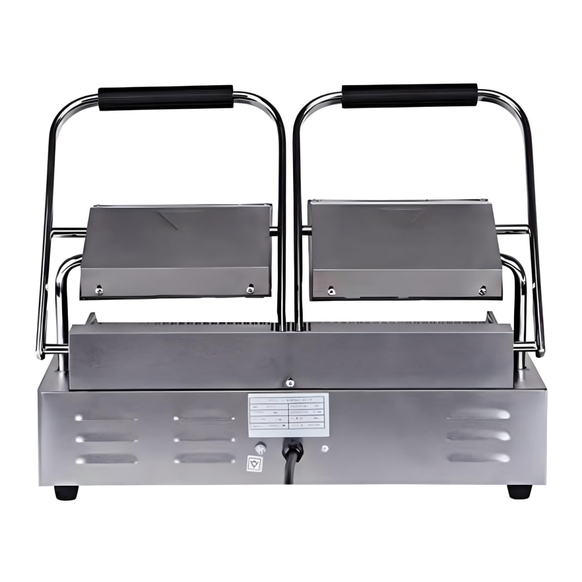Plancha Sandwichera doble Panini Grill Acero Inox.4