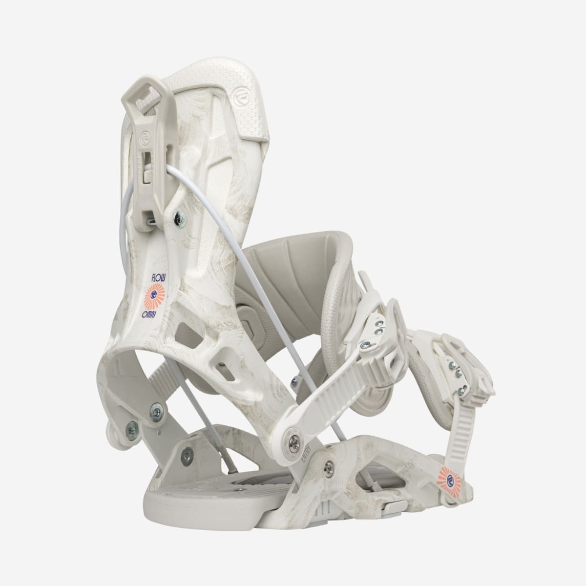 Fijacion Snowboard Flow Omni Fusion White Women's1