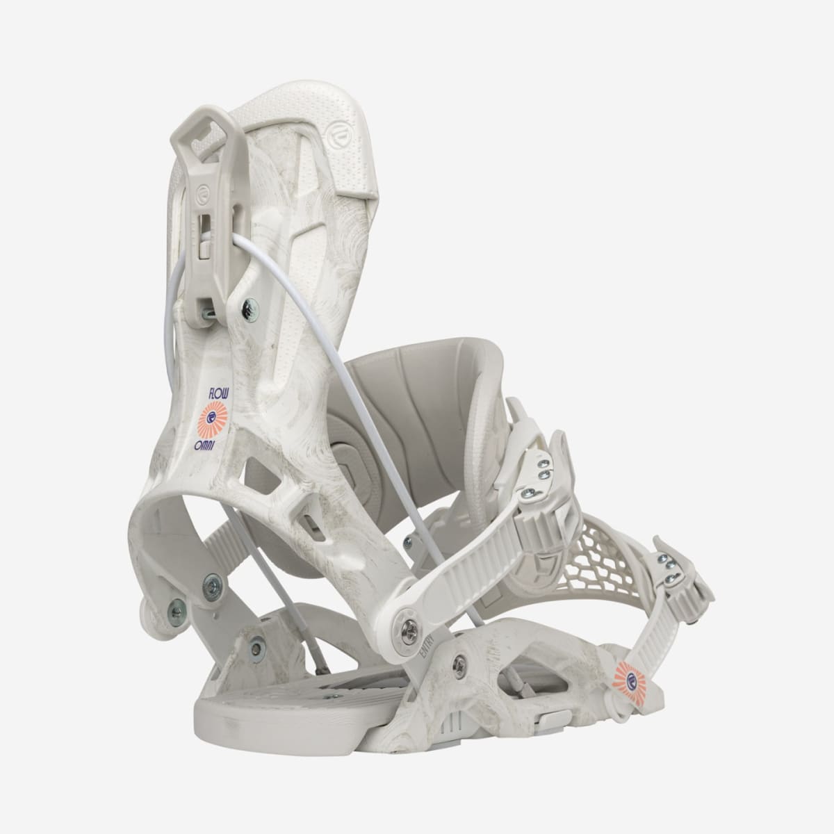 Fijacion Snowboard Flow Omni Hybrid White Women's1