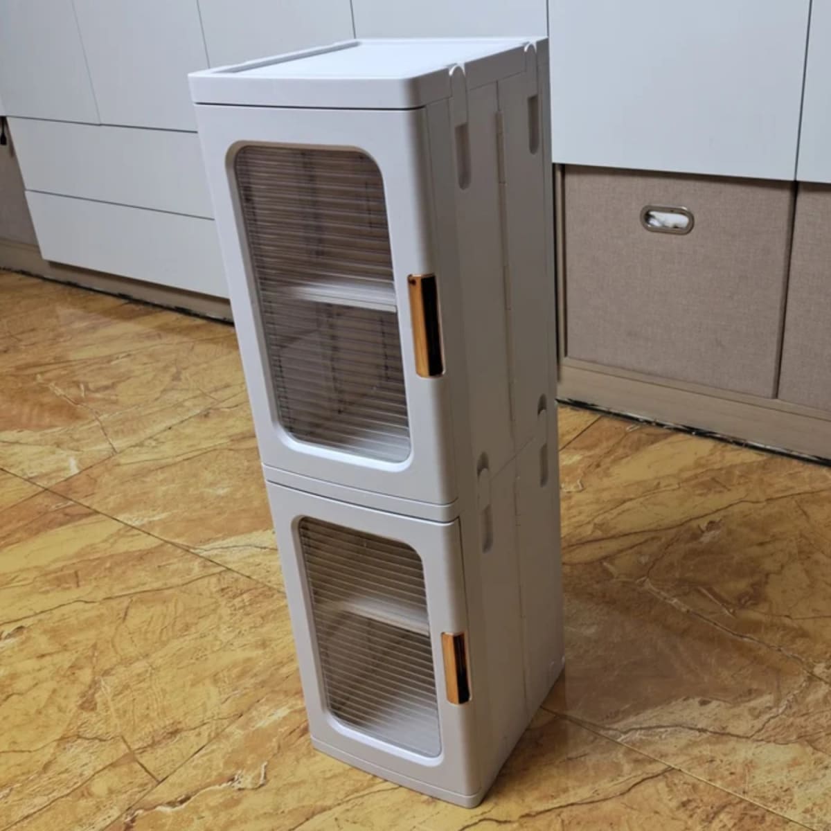 Carro Armario Organizador Plástico 2 niveles 25x29x86 cm.7