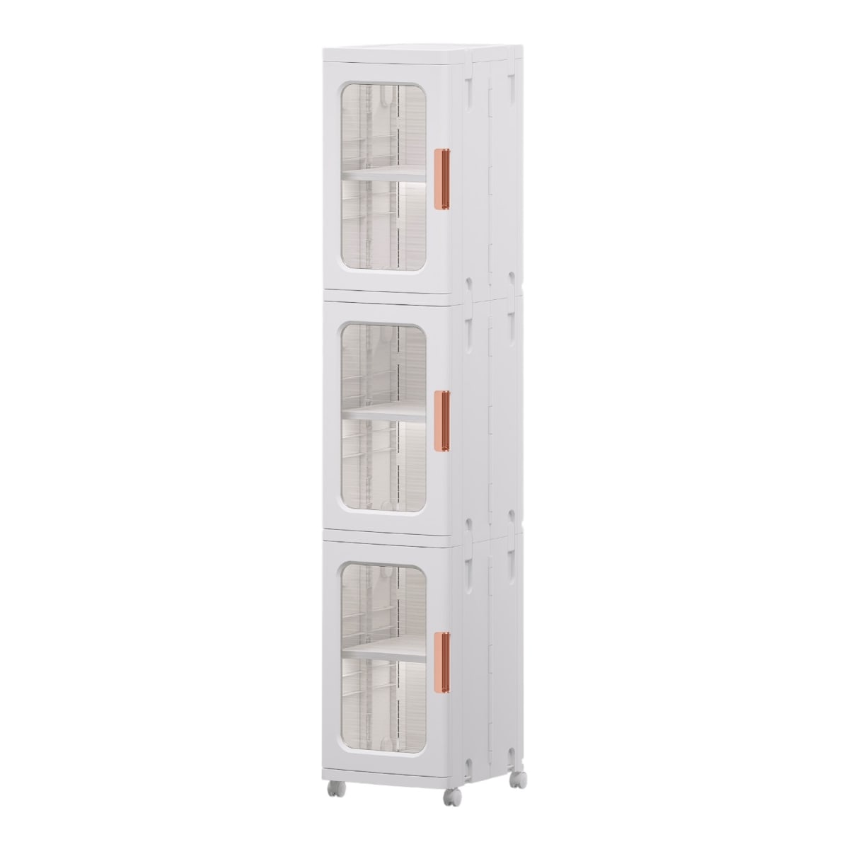 Carro Armario Organizador Plástico 3 niveles 25x29x126 cm.2