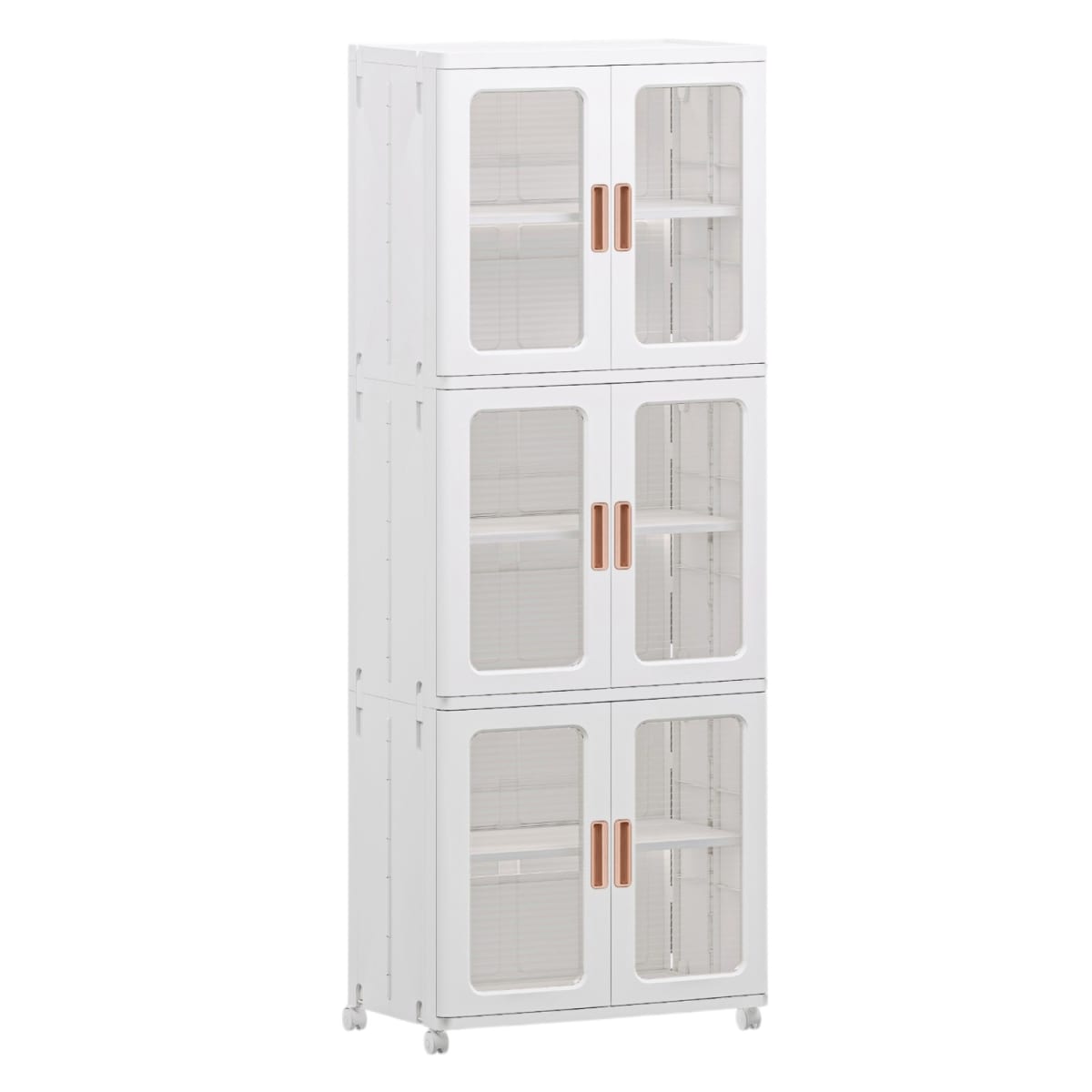 Armario Plastico 2 Cuerpos 3 Niveles. 53x36x156 cm.2