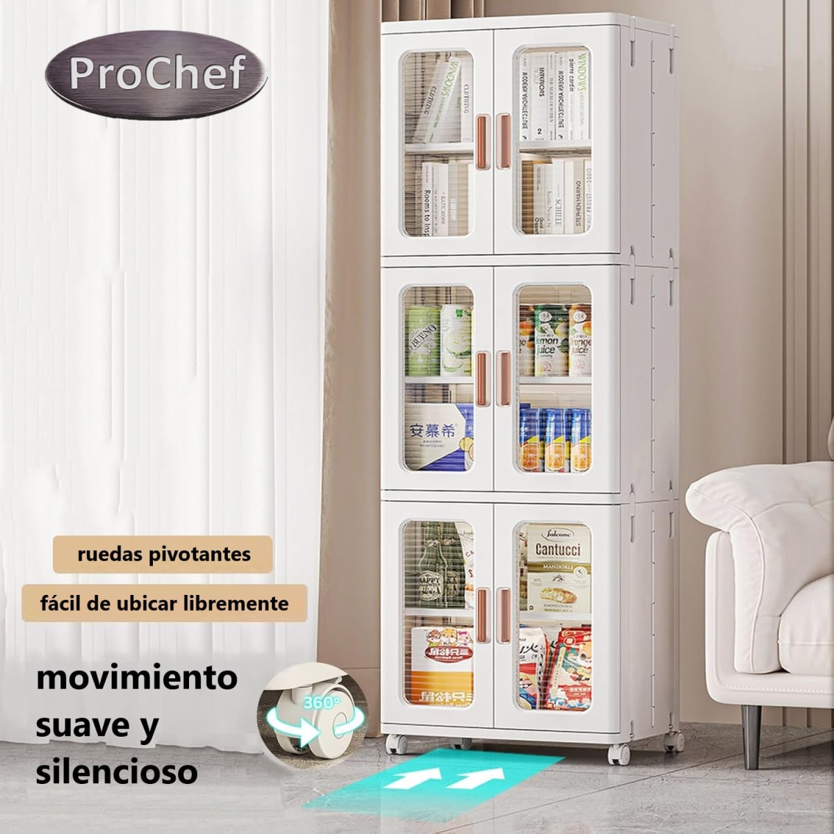 Armario Plástico 2 Cuerpos 3 niveles 65x39x172 cm5