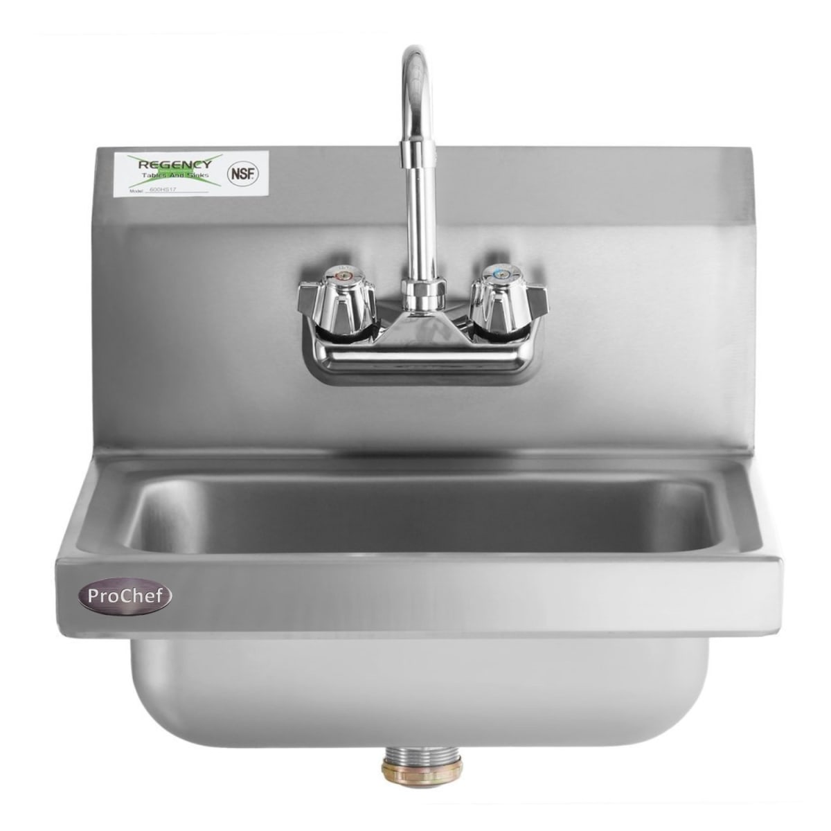 Lavamanos Mural Acero Inoxidable con Grifería2