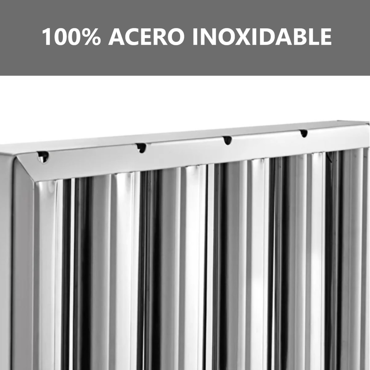 4 x Filtro Acero Inoxidable 50x50 cm. para Campana6