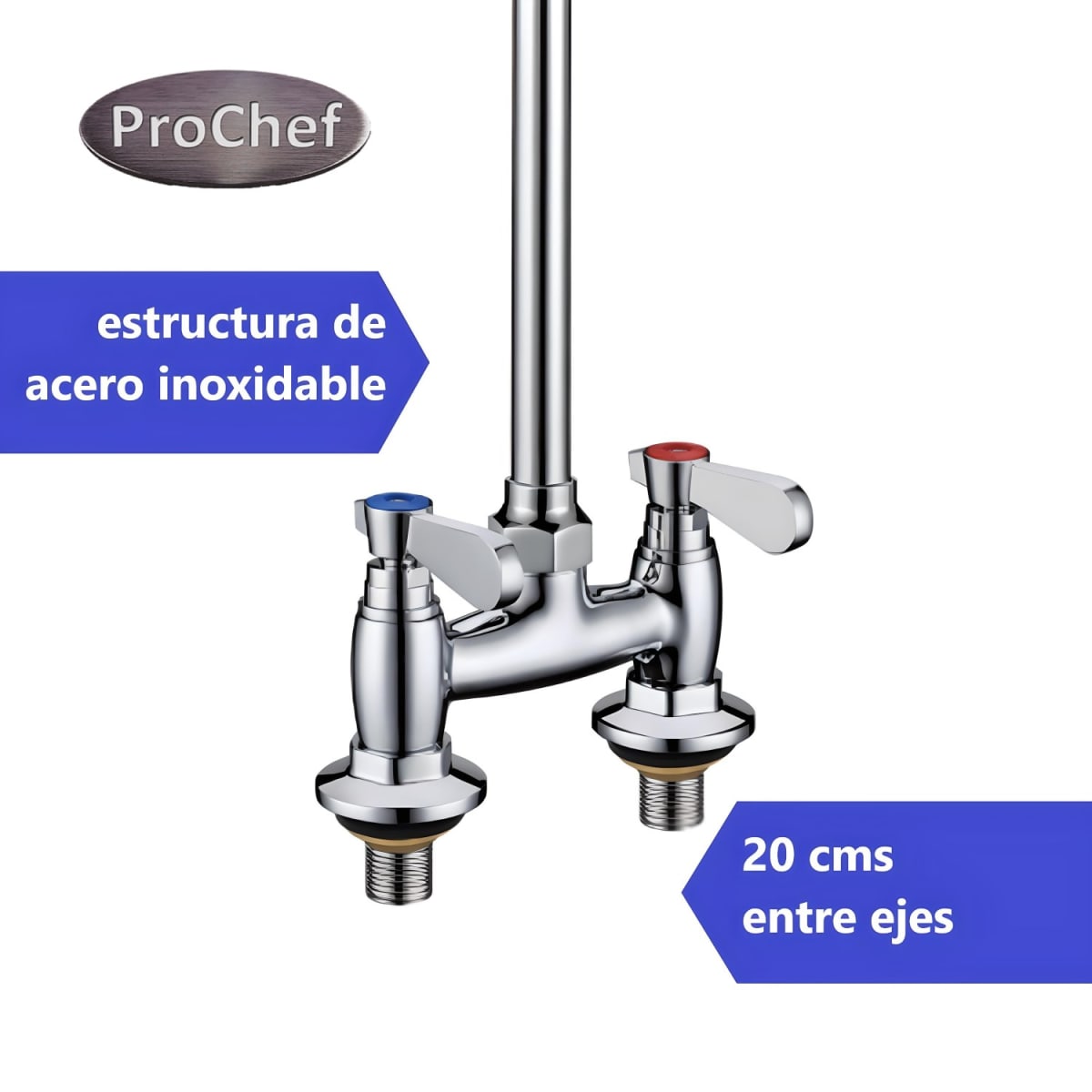 Llave Pre Lavado Pre Wash Acero Inox. Alta Presión3