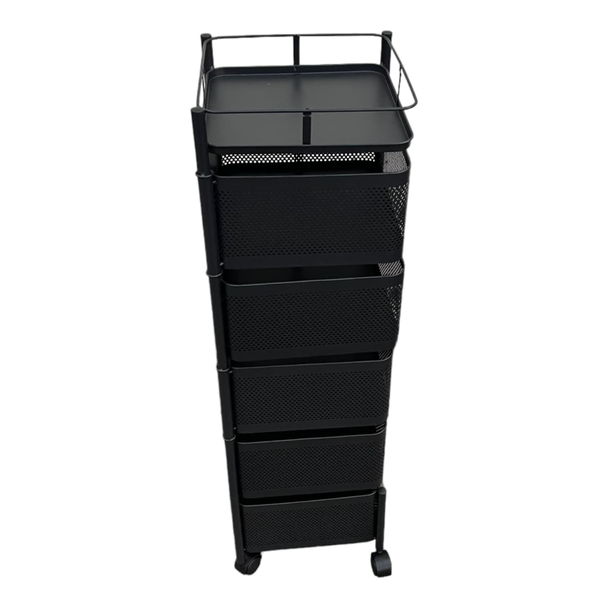 Carro Organizador 5 Canastos Pivotantes Cuadrados7