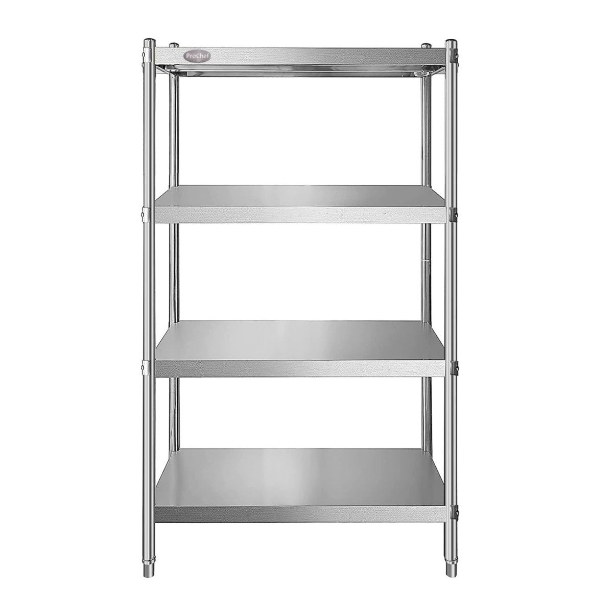 Estante 4 Bandejas lisas. 90x50x180 cm. Acero Inox | ProChef