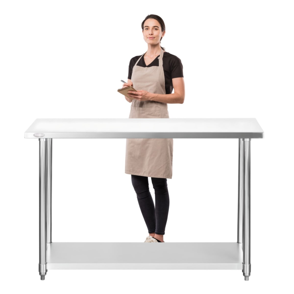 Mesón Centro ECO Acero Inoxidable 160x60x85 cm.1