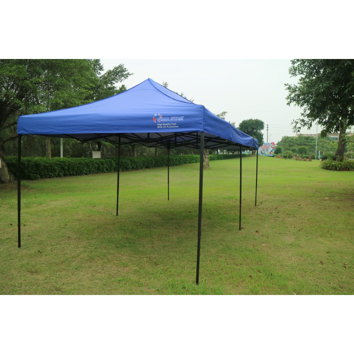 Toldo Plegable 3x6 Mt Tipo araña Tela 420D Filtro UV Azul6