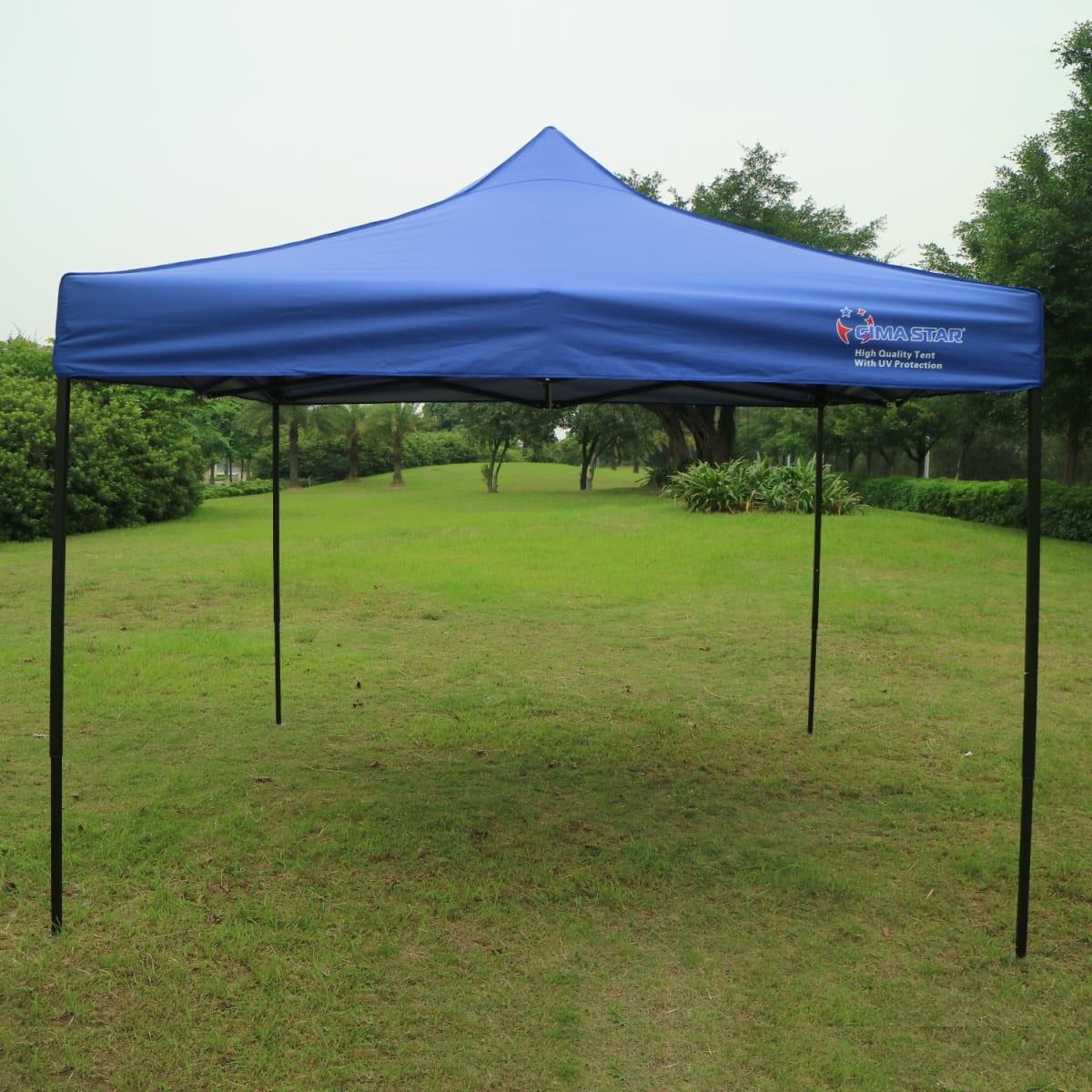 Toldo Plegable 3x3 Mt Tipo Araña Tela 420D Filtro UV Azul8
