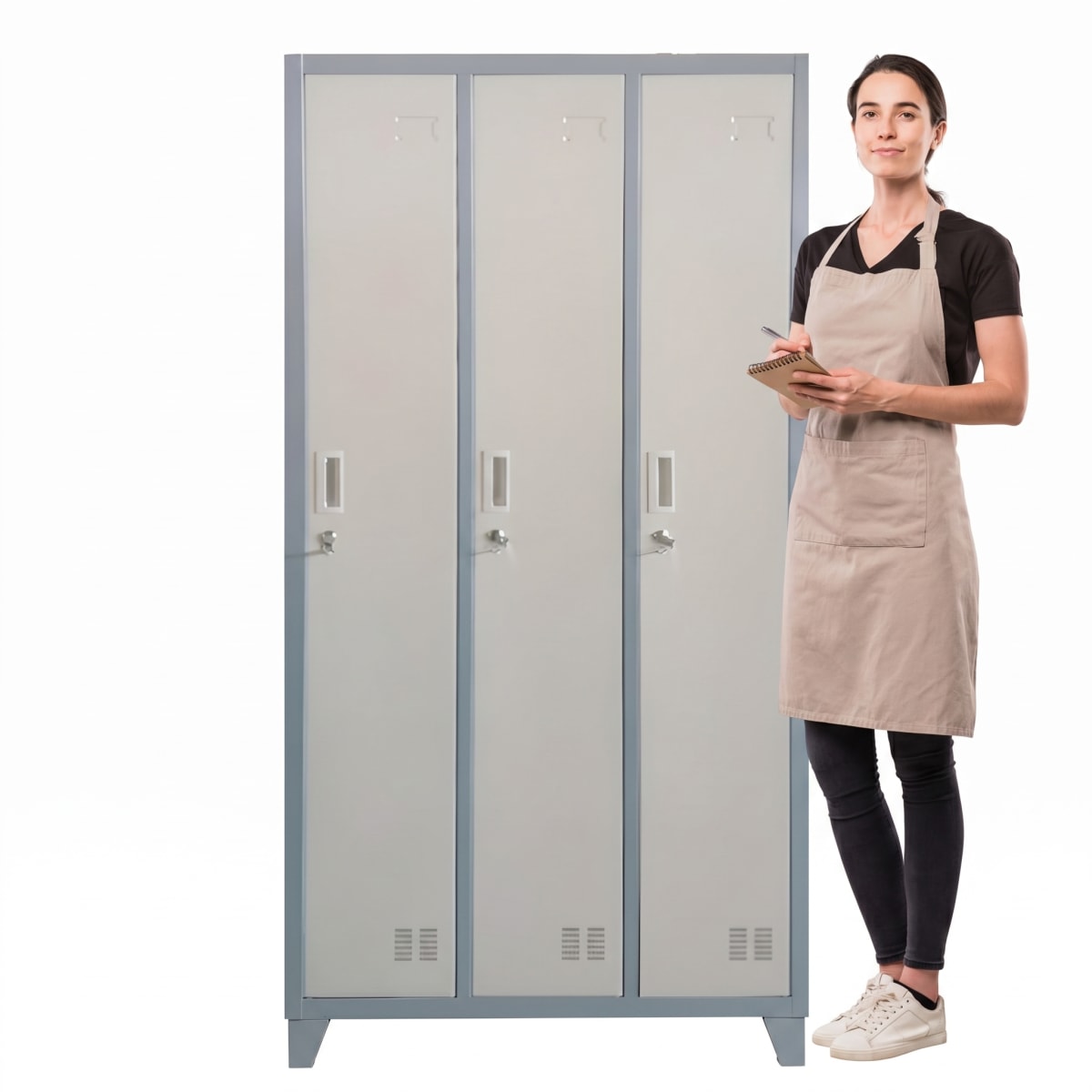 Locker Casillero Metalico 3 Cuerpos 3 Puertas con patas1