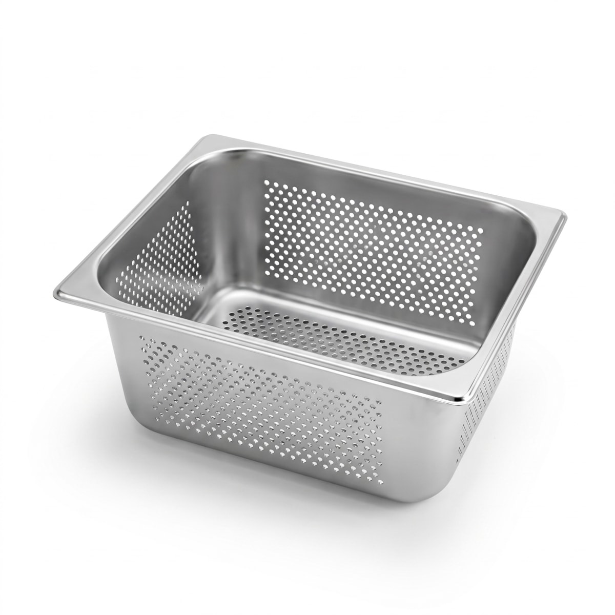 Pack 6 Depositos Gastro GN 1/2 x 150 mm Acero Inox PERFORADO2