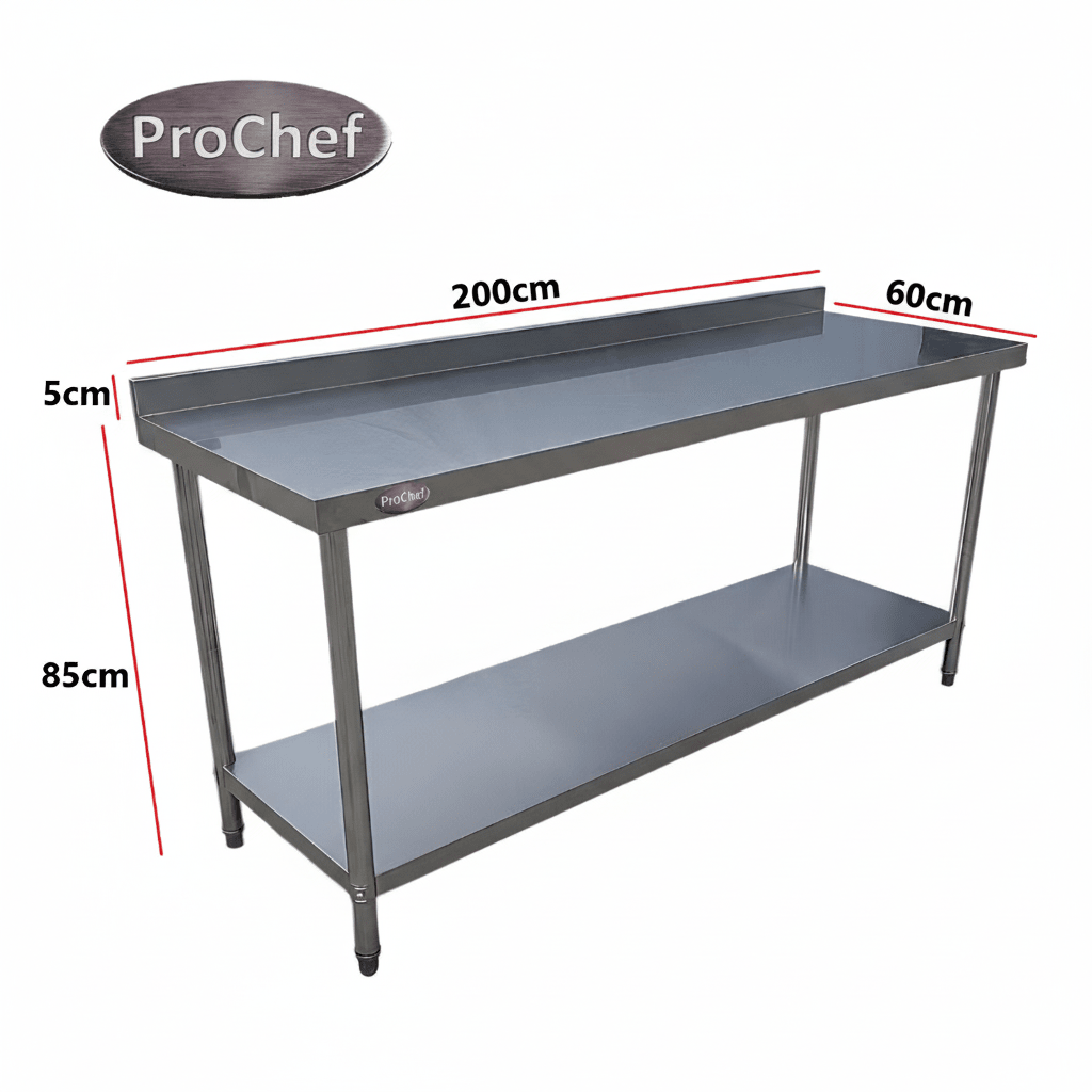 Meson Muro 100% Inoxidable 200x60x85(+6) cm7