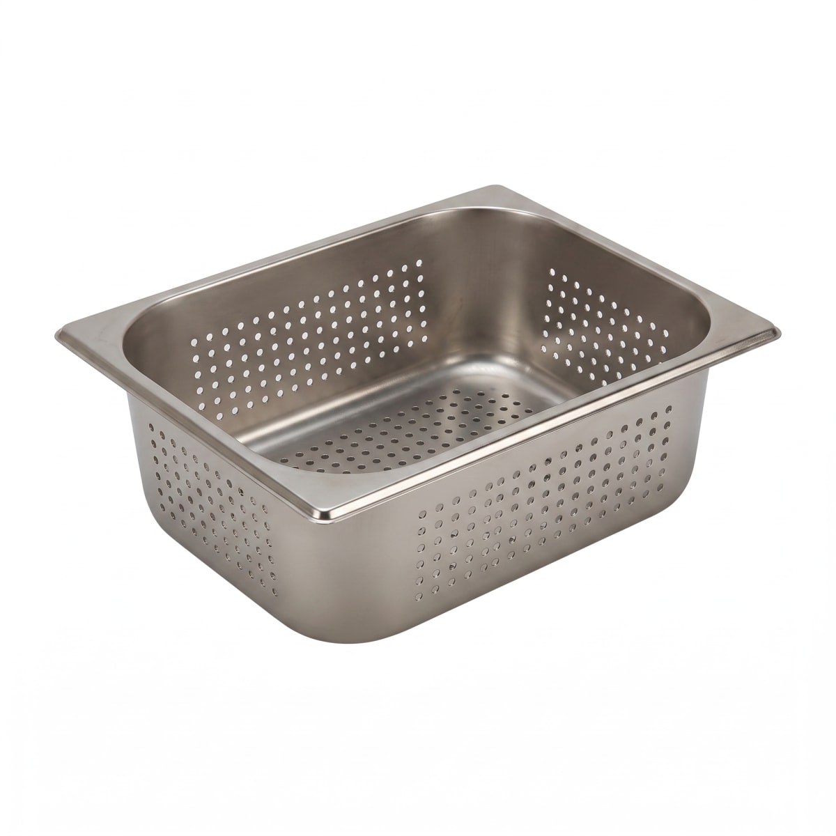 Pack 6 Depositos Gastro GN 1/2 x 100 mm Acero Inox PERFORADO2