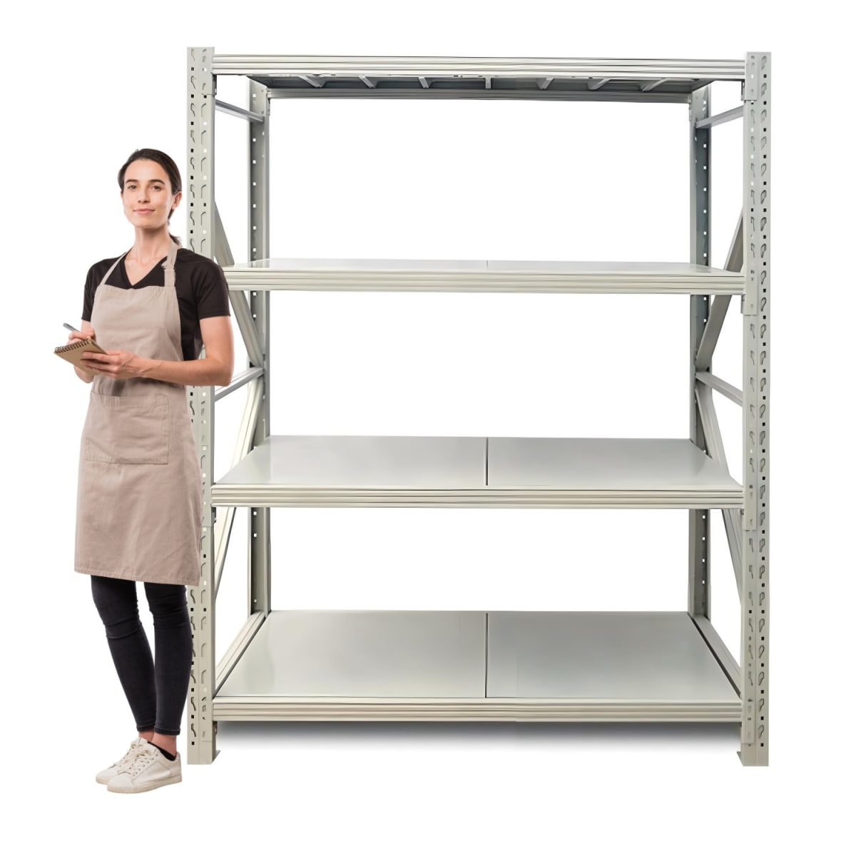 Mini Rack 1,5x2 mt 4 Bandejas Gris Capacidad 800 Kg.1