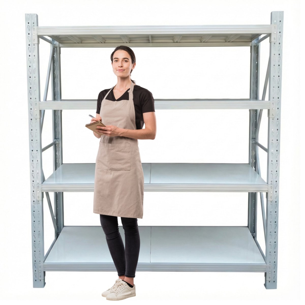 Rack 200x60x200 cm. 800 Kgs Gris Claro1