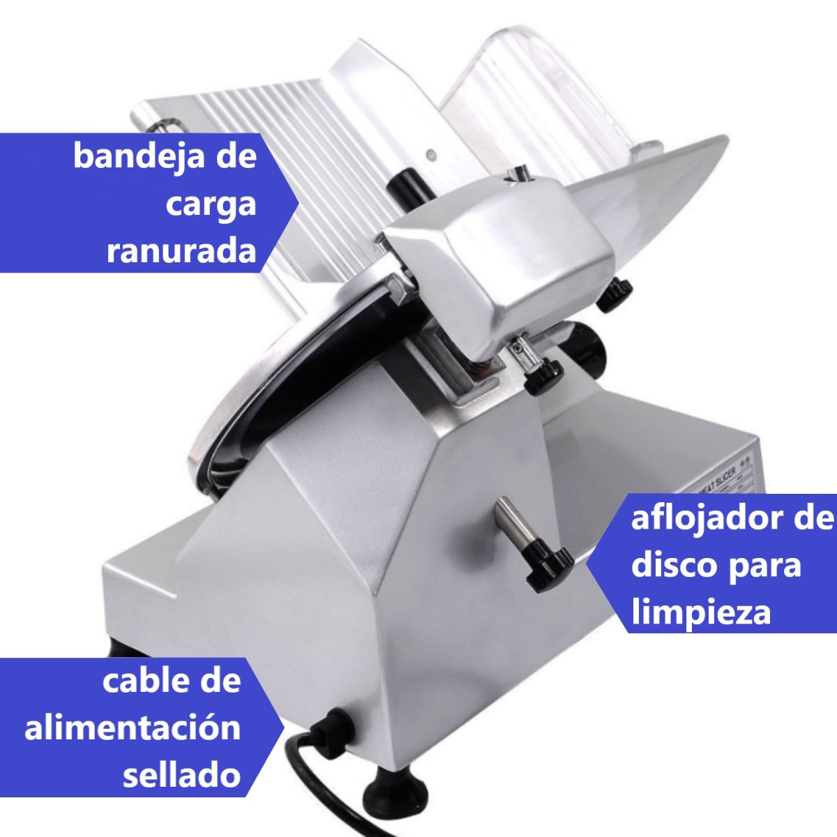 Fiambrera 300 mm Cortadora Cecinas Semi Automatica4