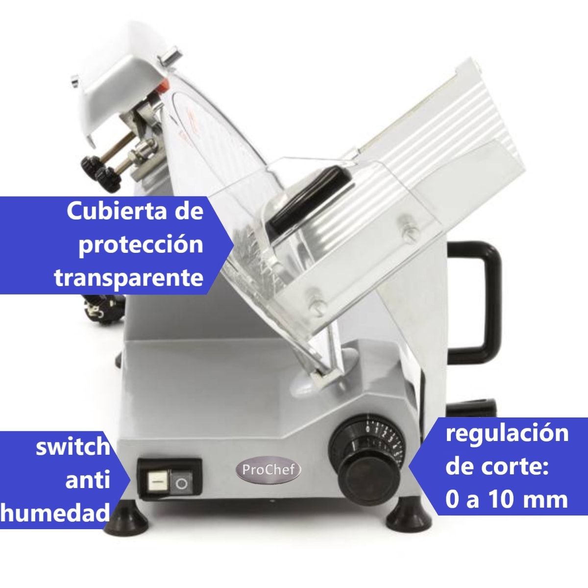 Fiambrera 300 mm Cortadora Cecinas Semi Automatica6