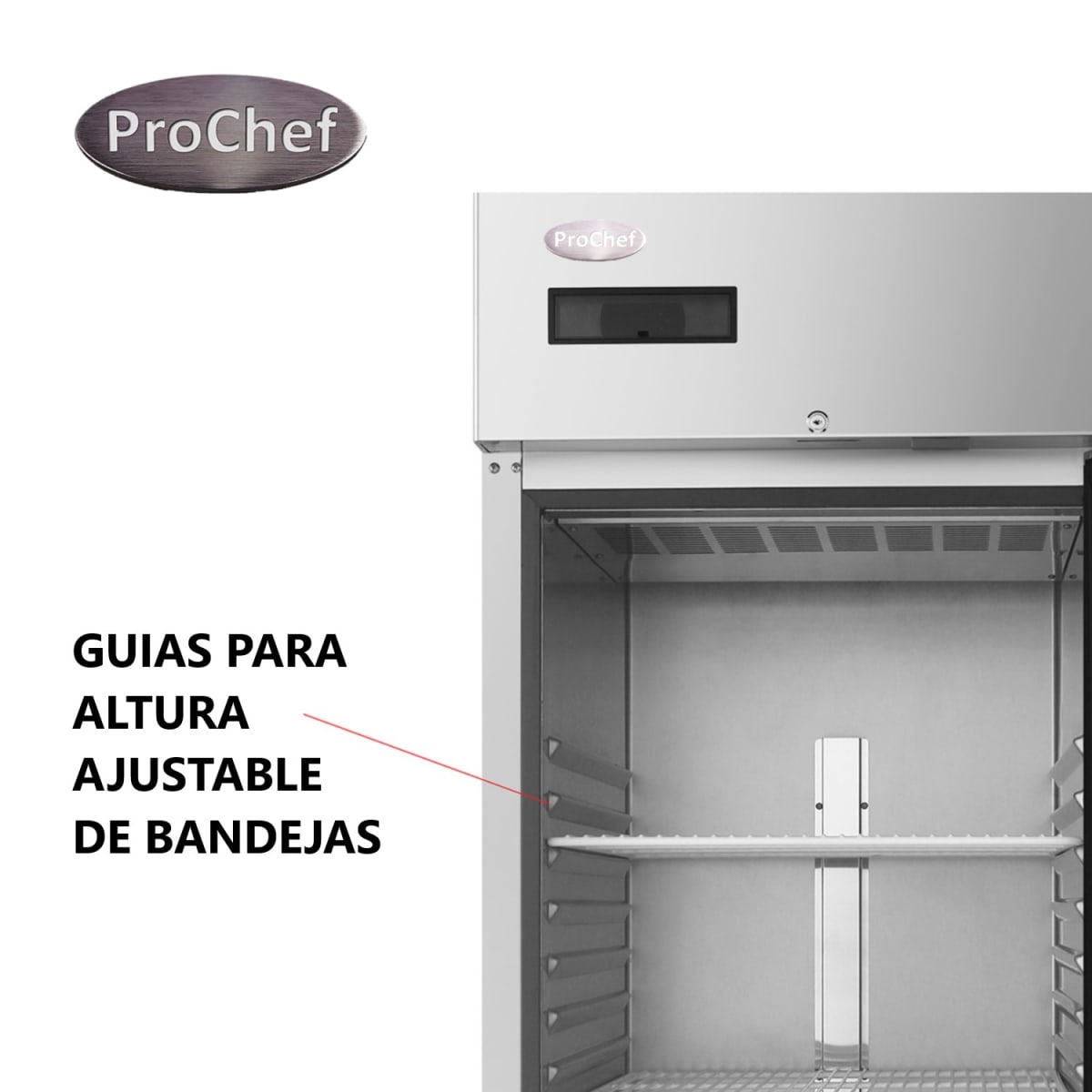 Congelador Industrial 860 Lt Acero Inox. Frío Forzado5