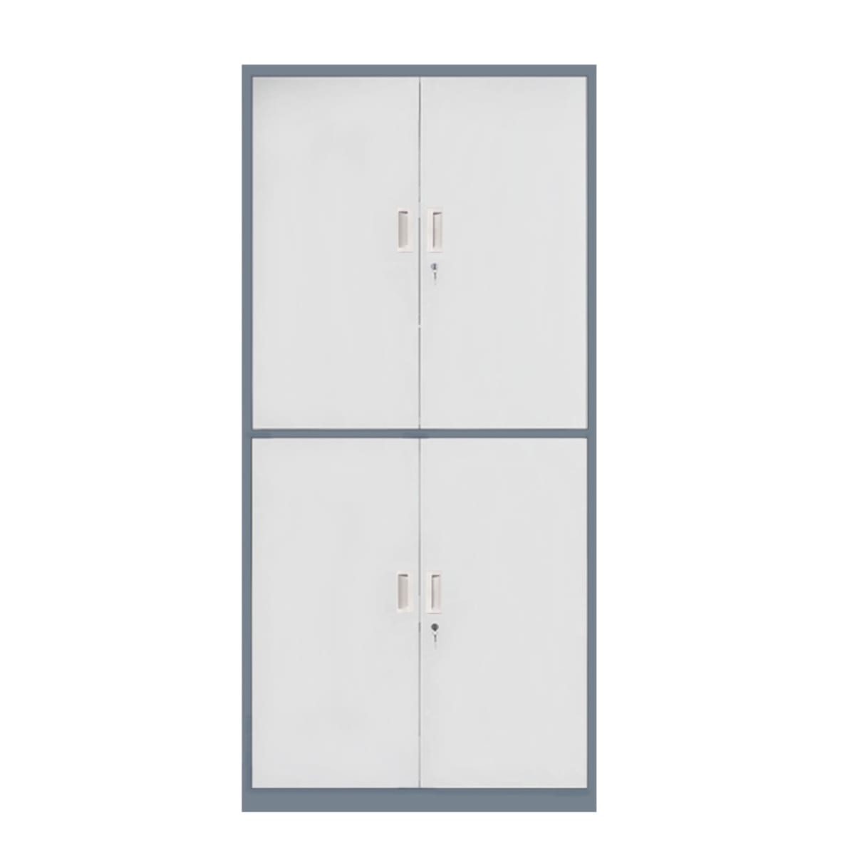 Armario de Acero 90x40x185 cm. 2 Cuerpos 4 Puertas Bandejas Horizontales5