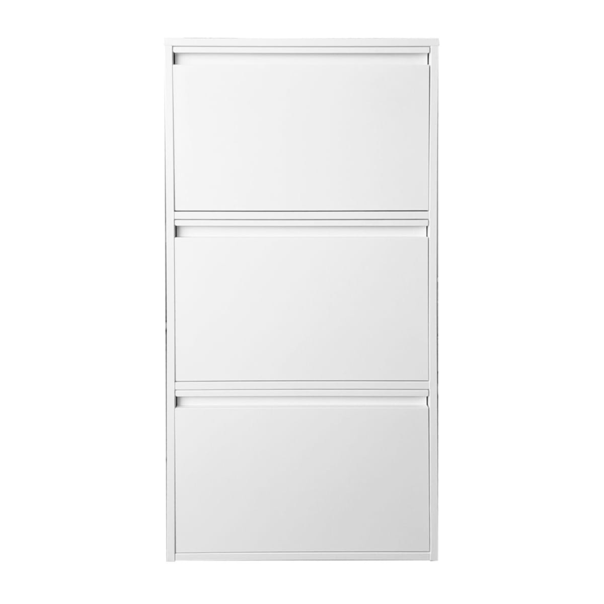 Mueble Zapatero Mural 103x65x15 cm. 3 Cajones Blanco3