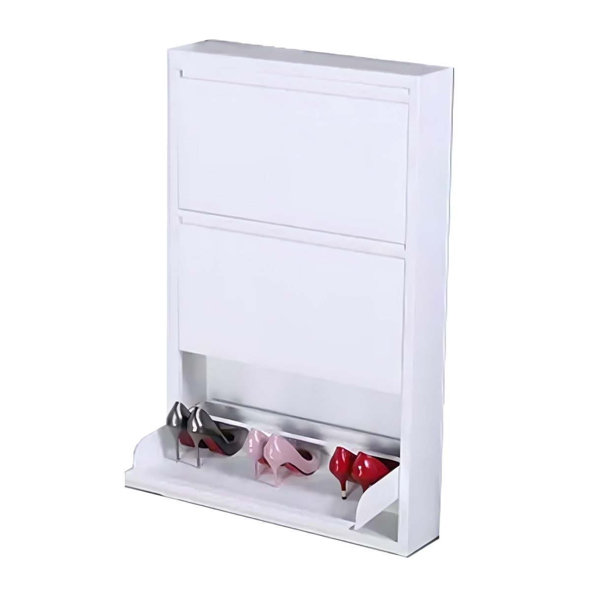 Mueble Zapatero Mural 103x65x15 cm. 3 Cajones Blanco4