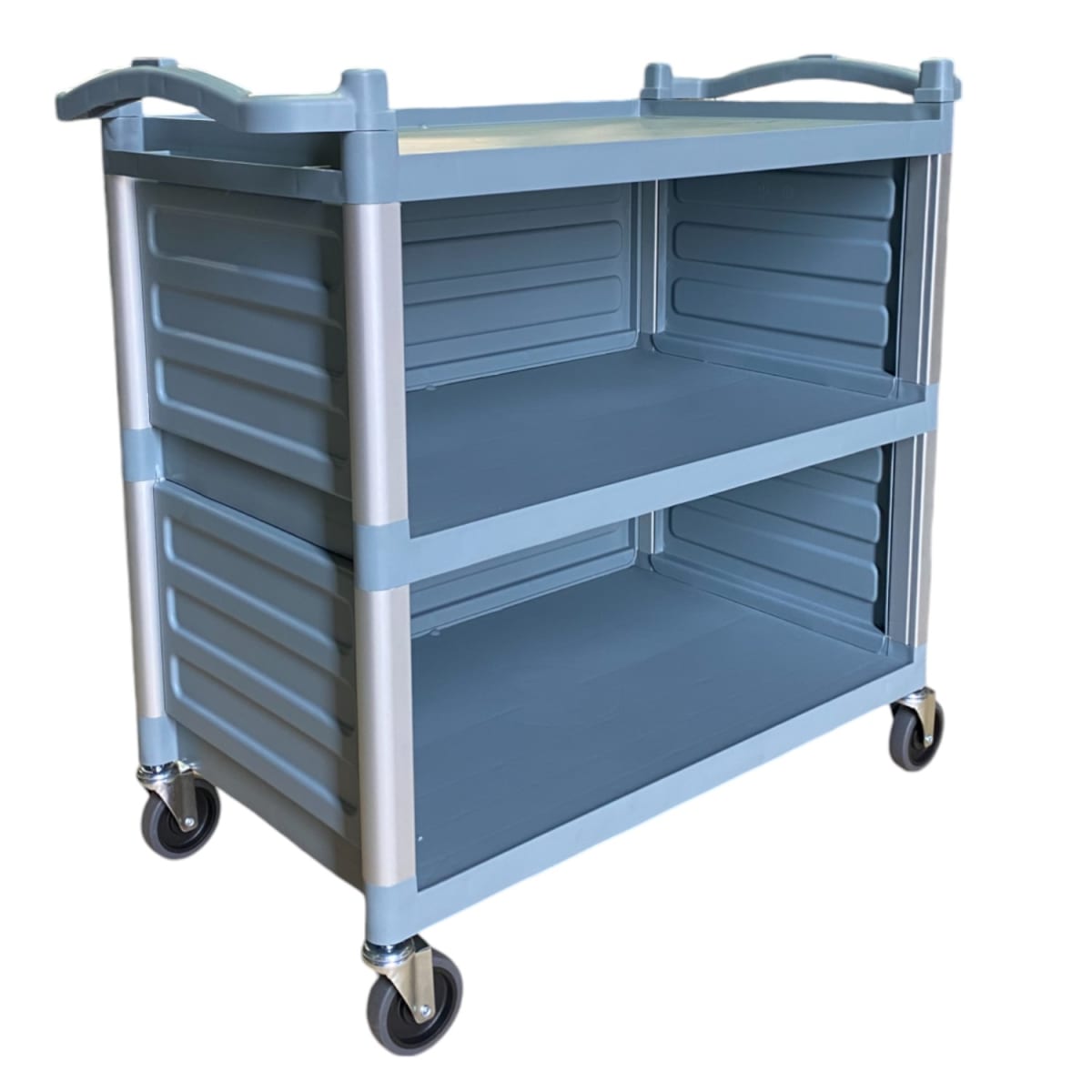 Carro Multiuso Plástico Grande Cerrado 100x50x92 Gris1