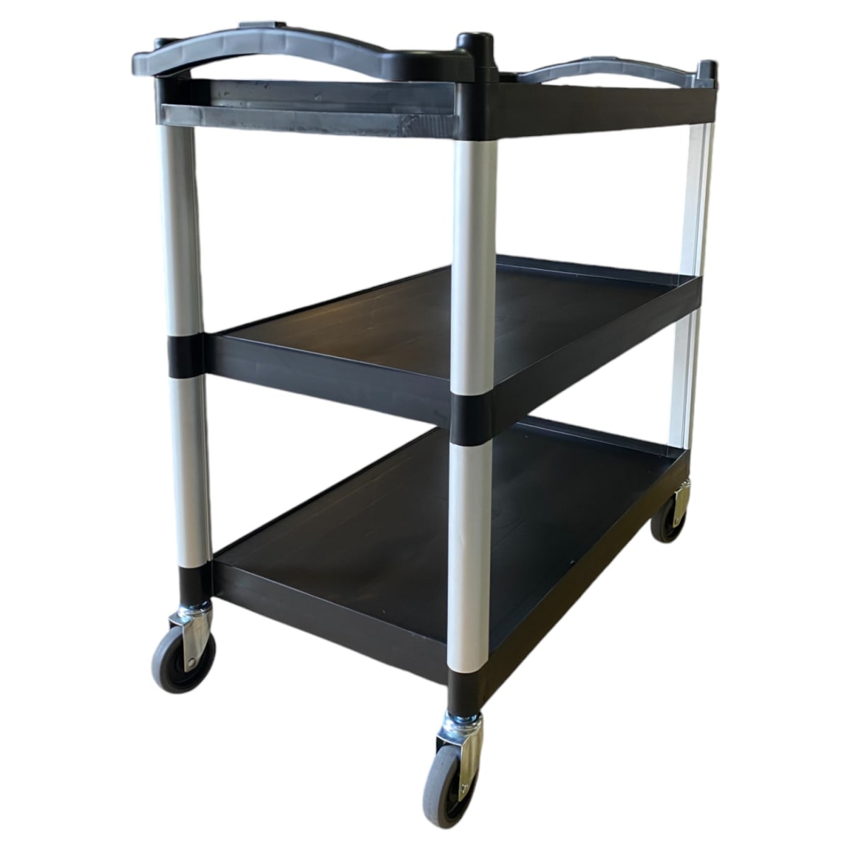 Carro Multiuso Plástico Grande 100x50x92 Negro4