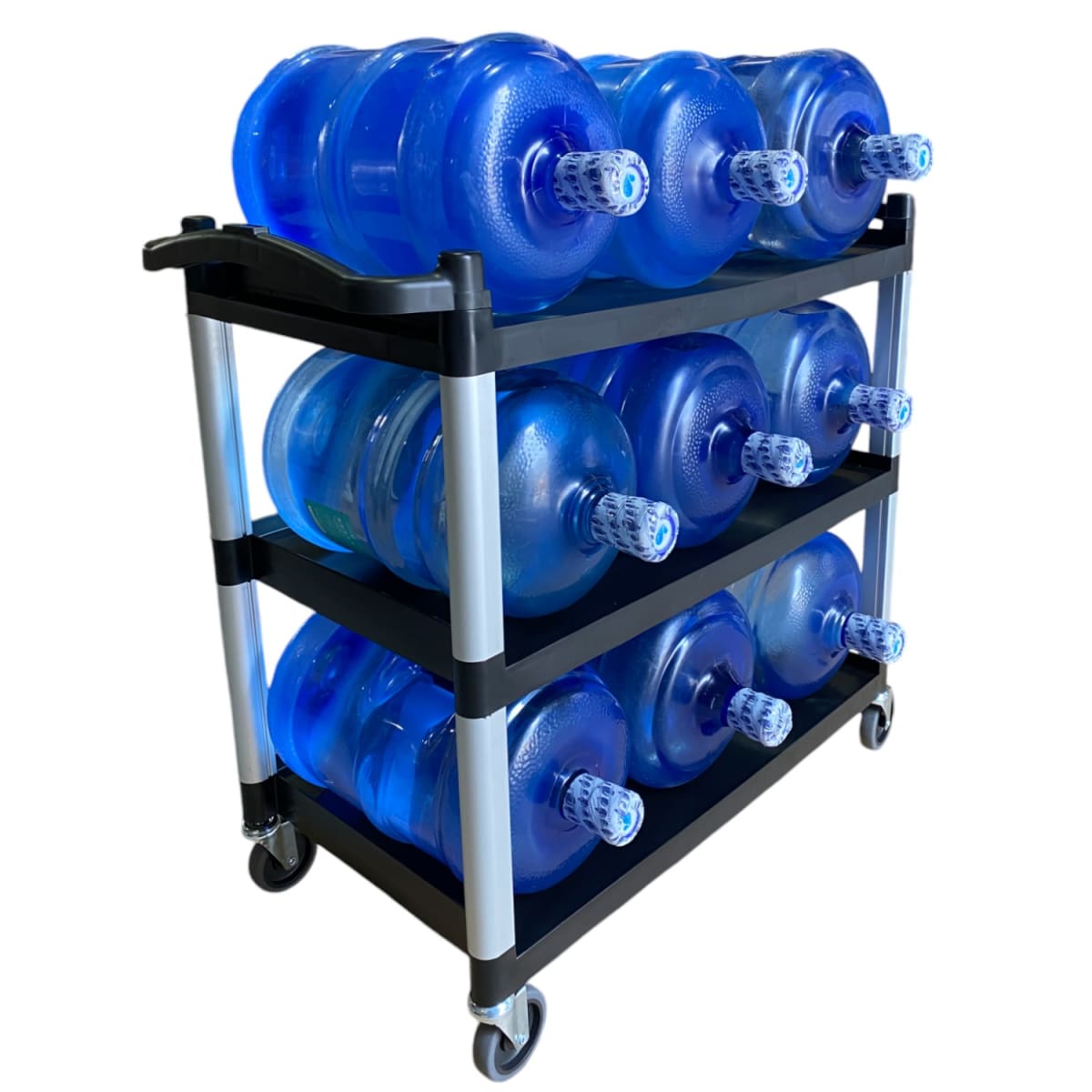 Carro Multiuso Plástico Grande 100x50x92 Negro2