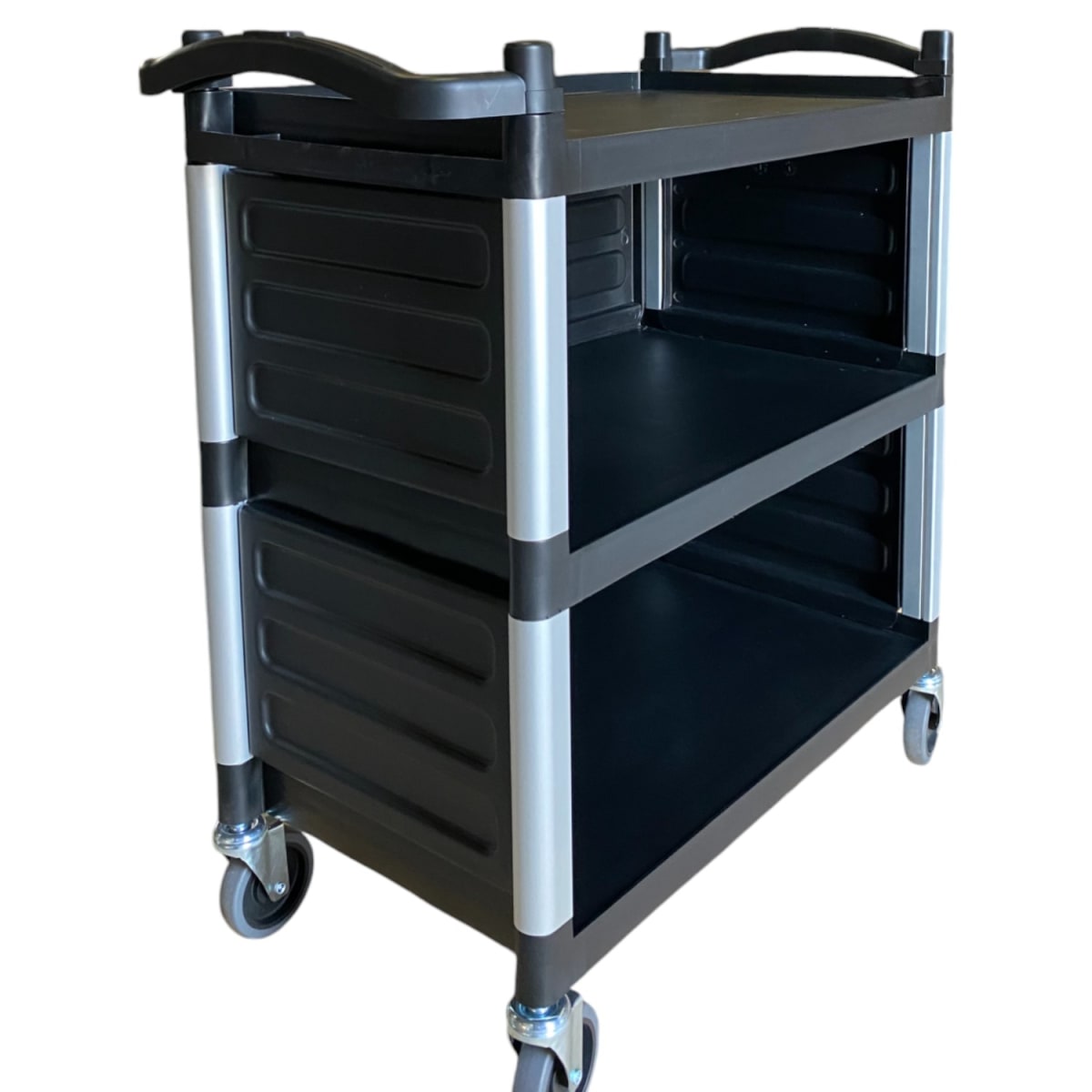 Carro Multiuso Plástico Cerrado 83x41x85 Negro1