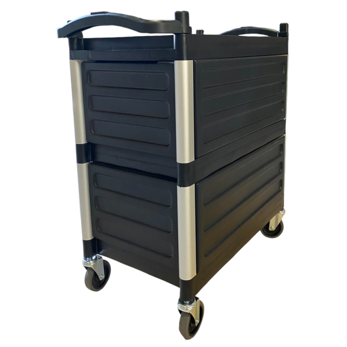 Carro Multiuso Plástico Cerrado 83x41x85 Negro3