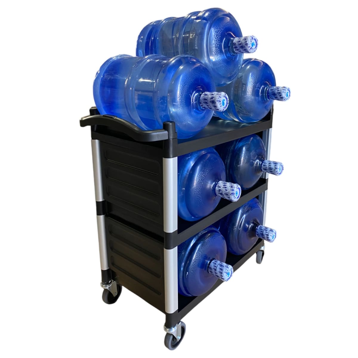 Carro Multiuso Plástico Cerrado 83x41x85 Negro2